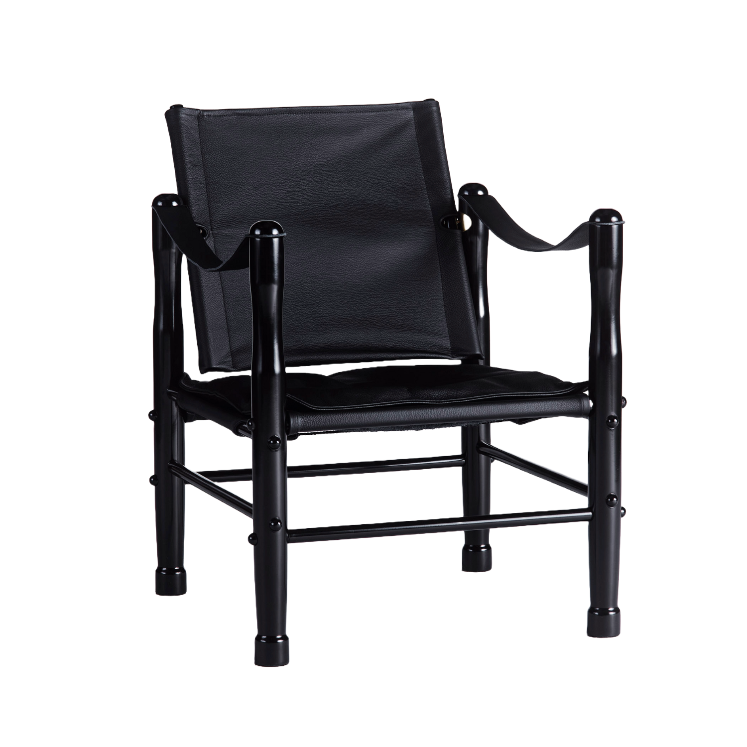 SAFARI armchair black leather