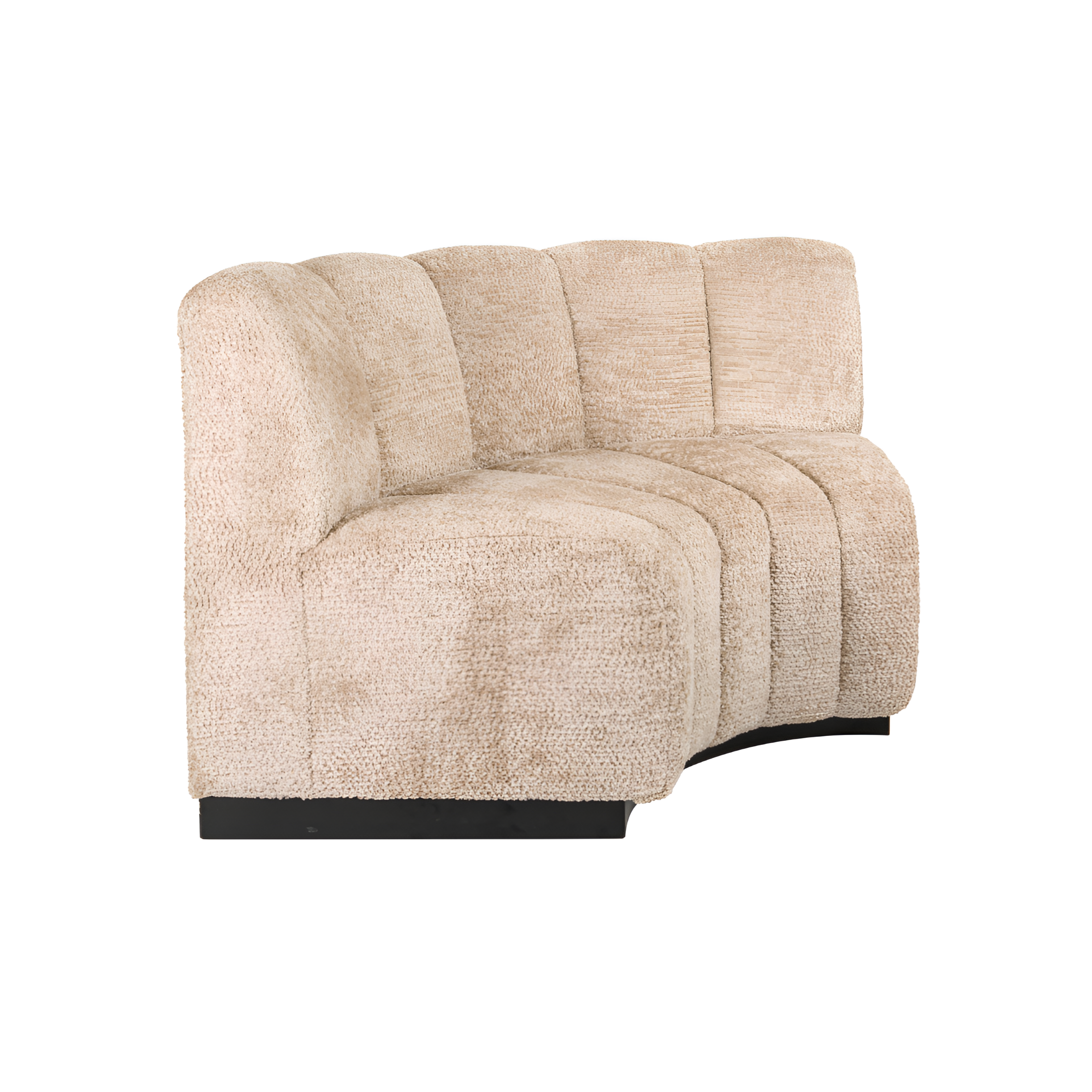 Hoekbank HILLPARK - afgerond middenelement beige