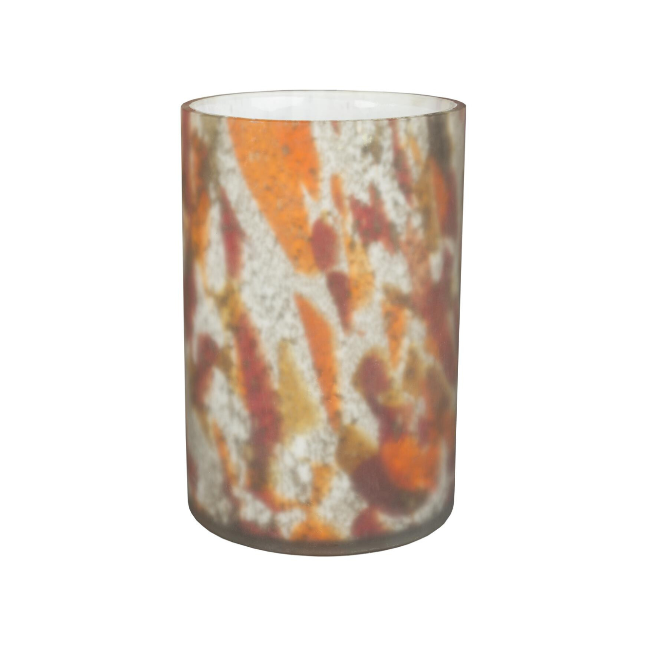 Vase EARL orange mit braun