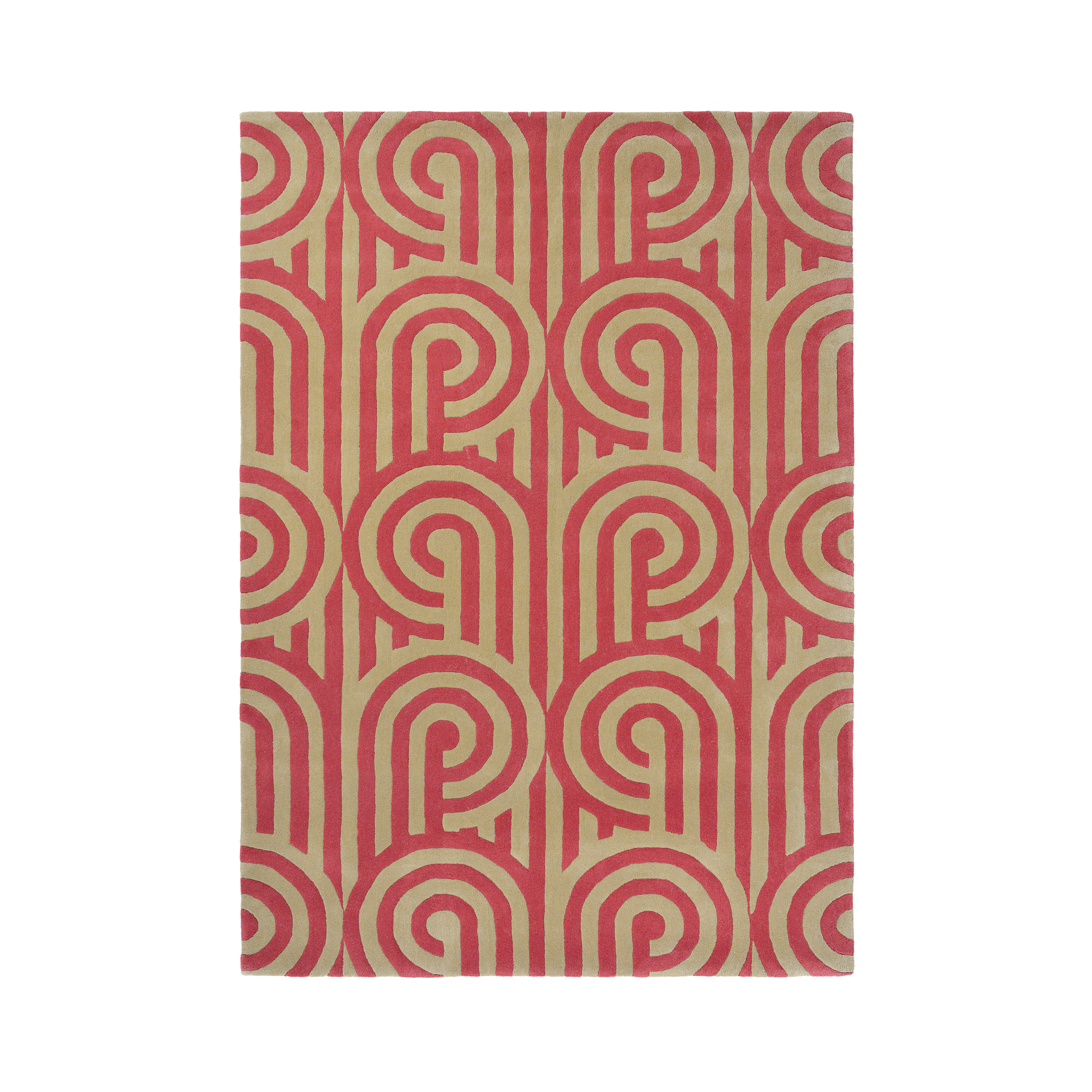 TURNABOUTS rug red with beige
