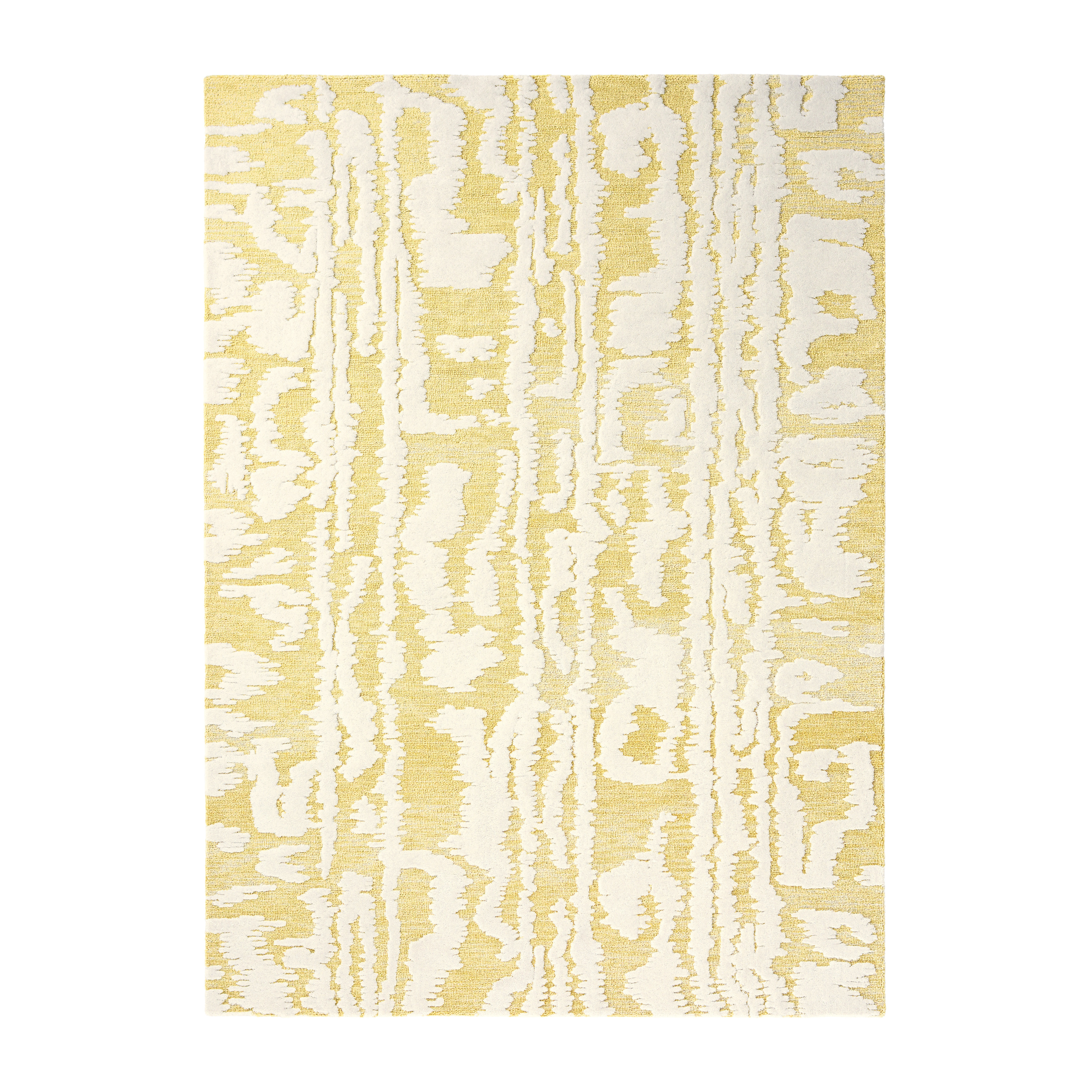 Vloerkleed WATERWAVE STRIPE geel met beige