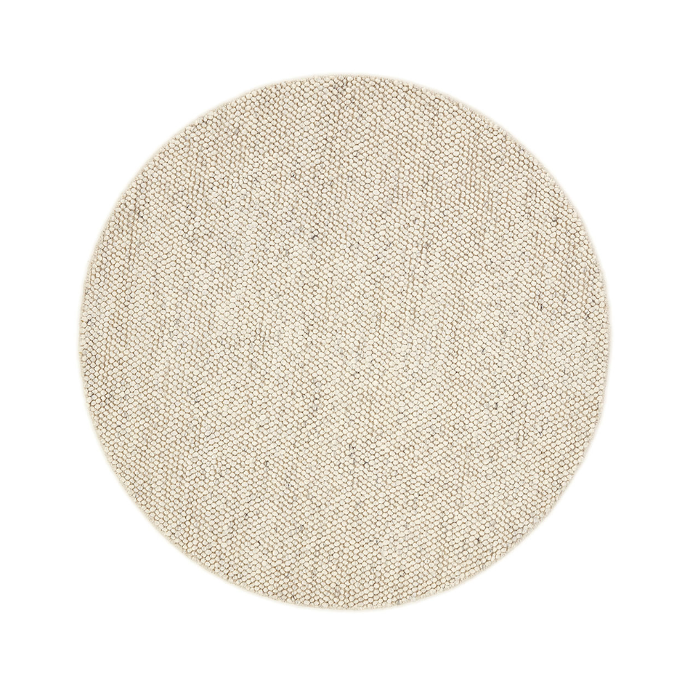 BUBBLES round carpet gray-beige