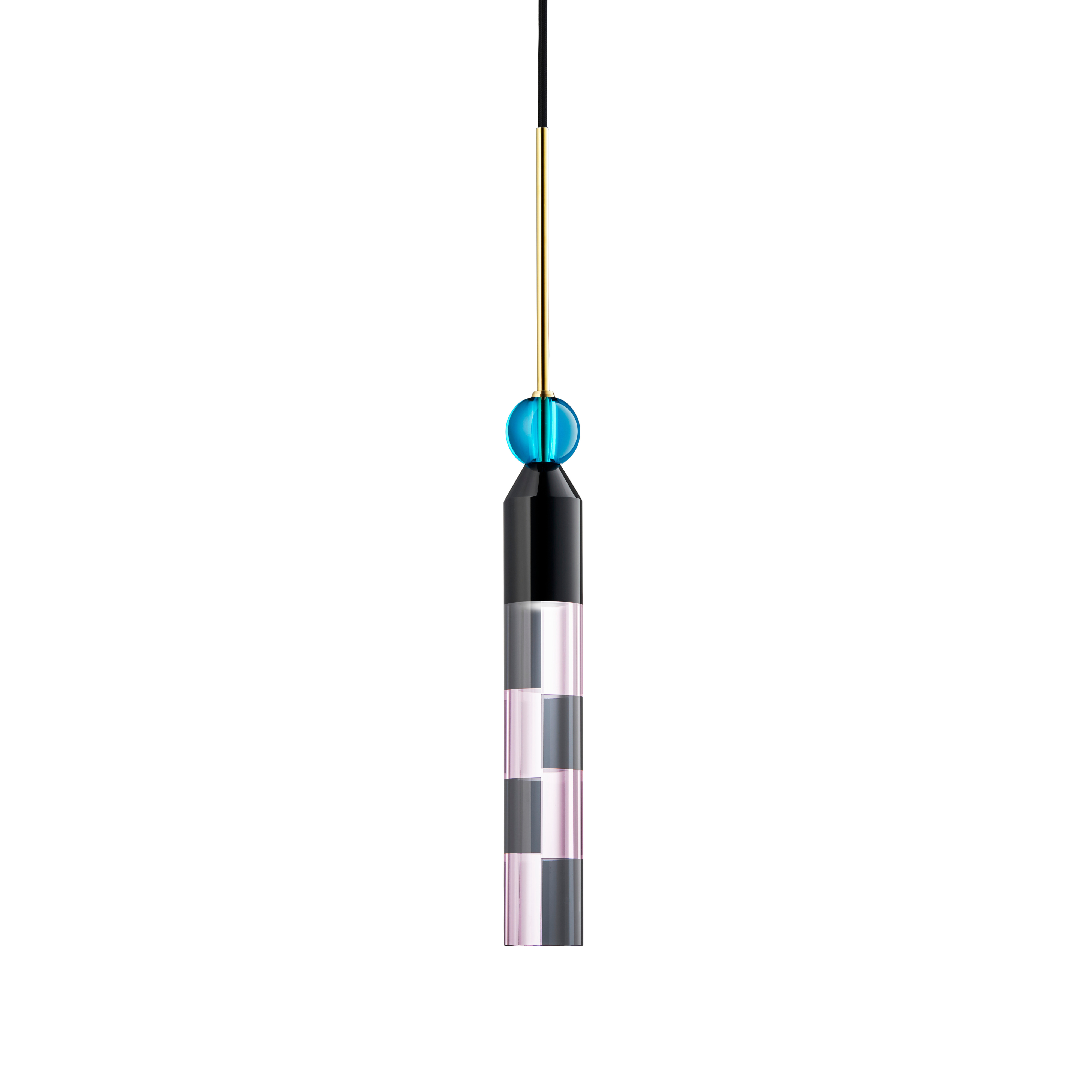CARNIVAL NO. 4 pendant lamp black with blue and gray