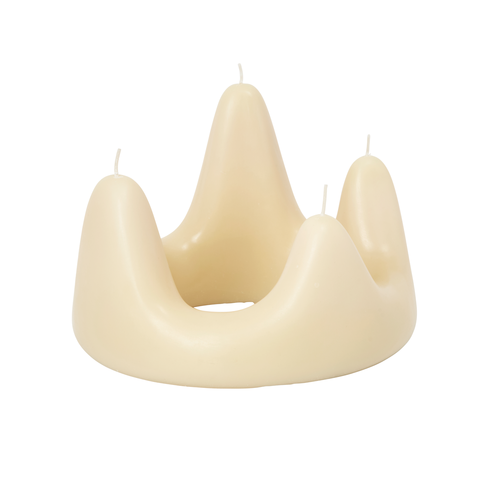 Stalen kaars zandkleur