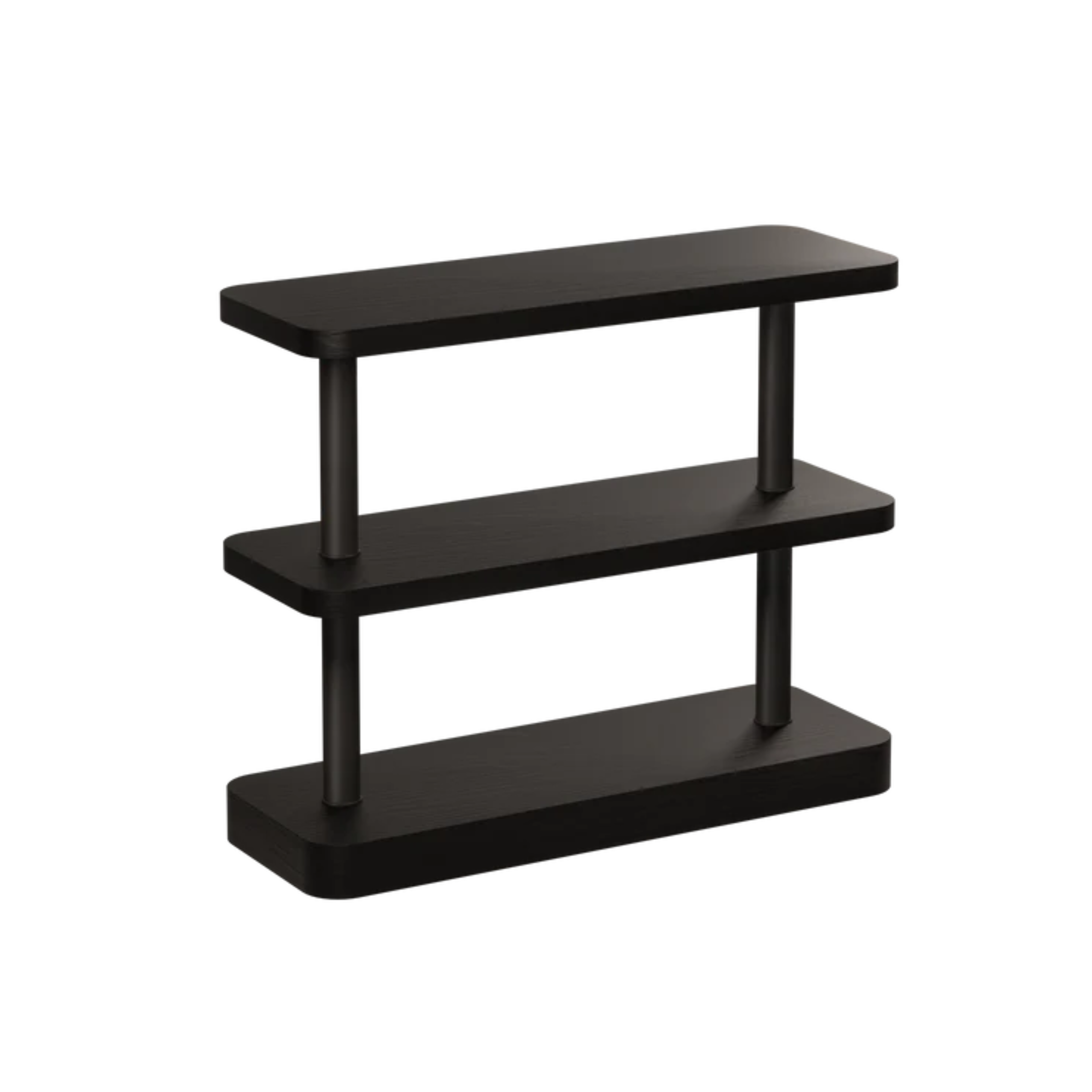 MOD black raven veneer shelf with black elements