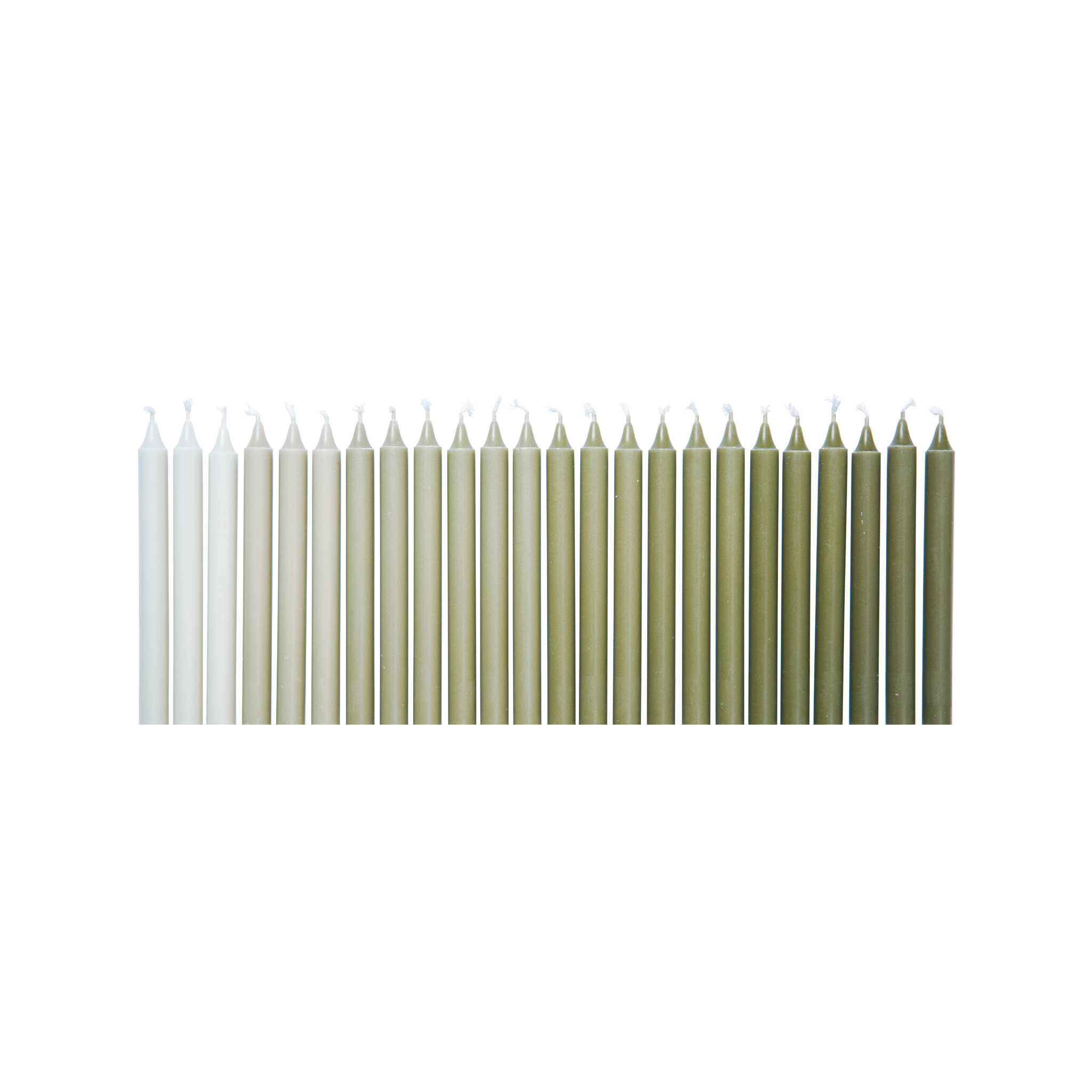 OMBRE Candle Set Shades of Green
