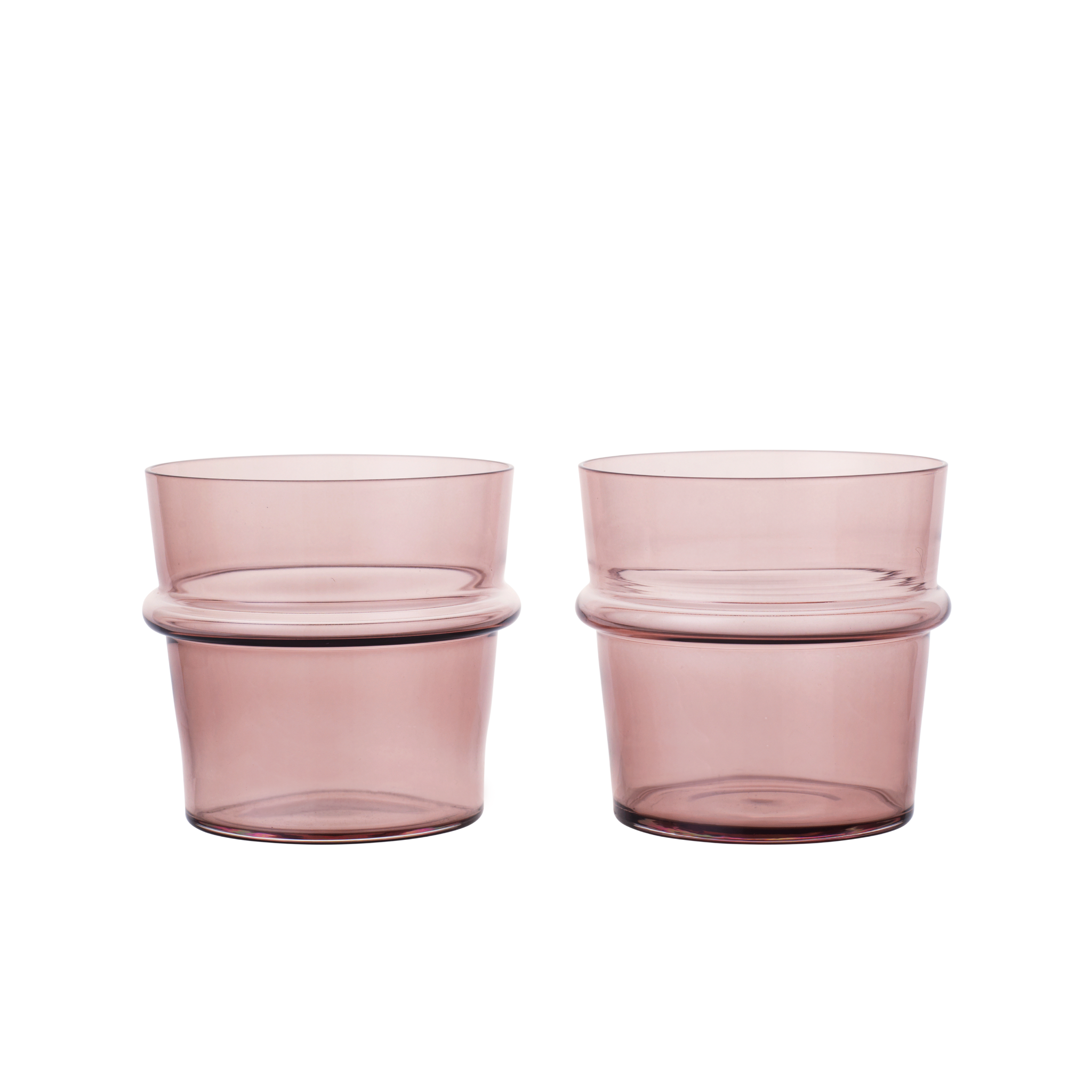 Set van glazen BOYA paarse glas