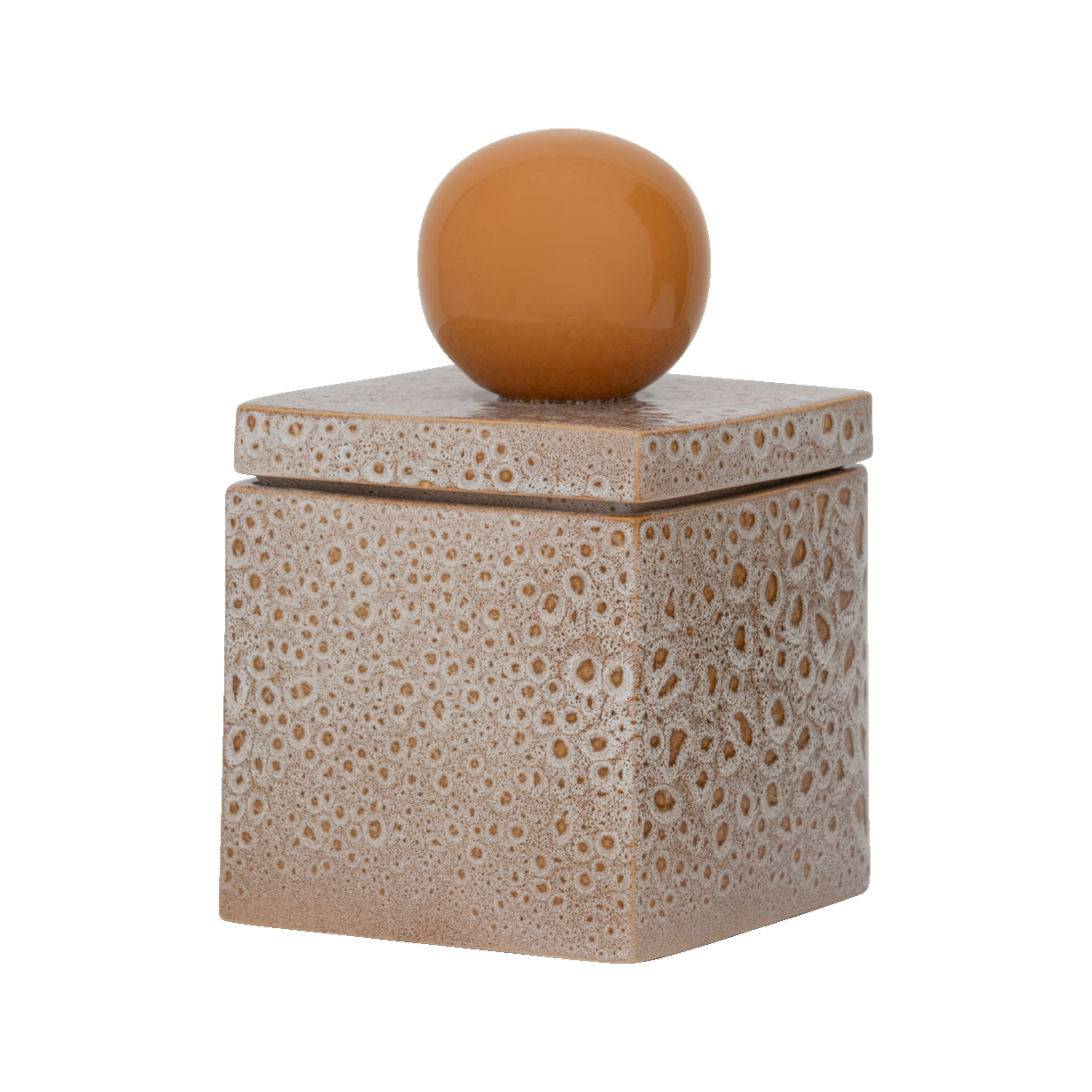 Beige RUNA doos met oranje