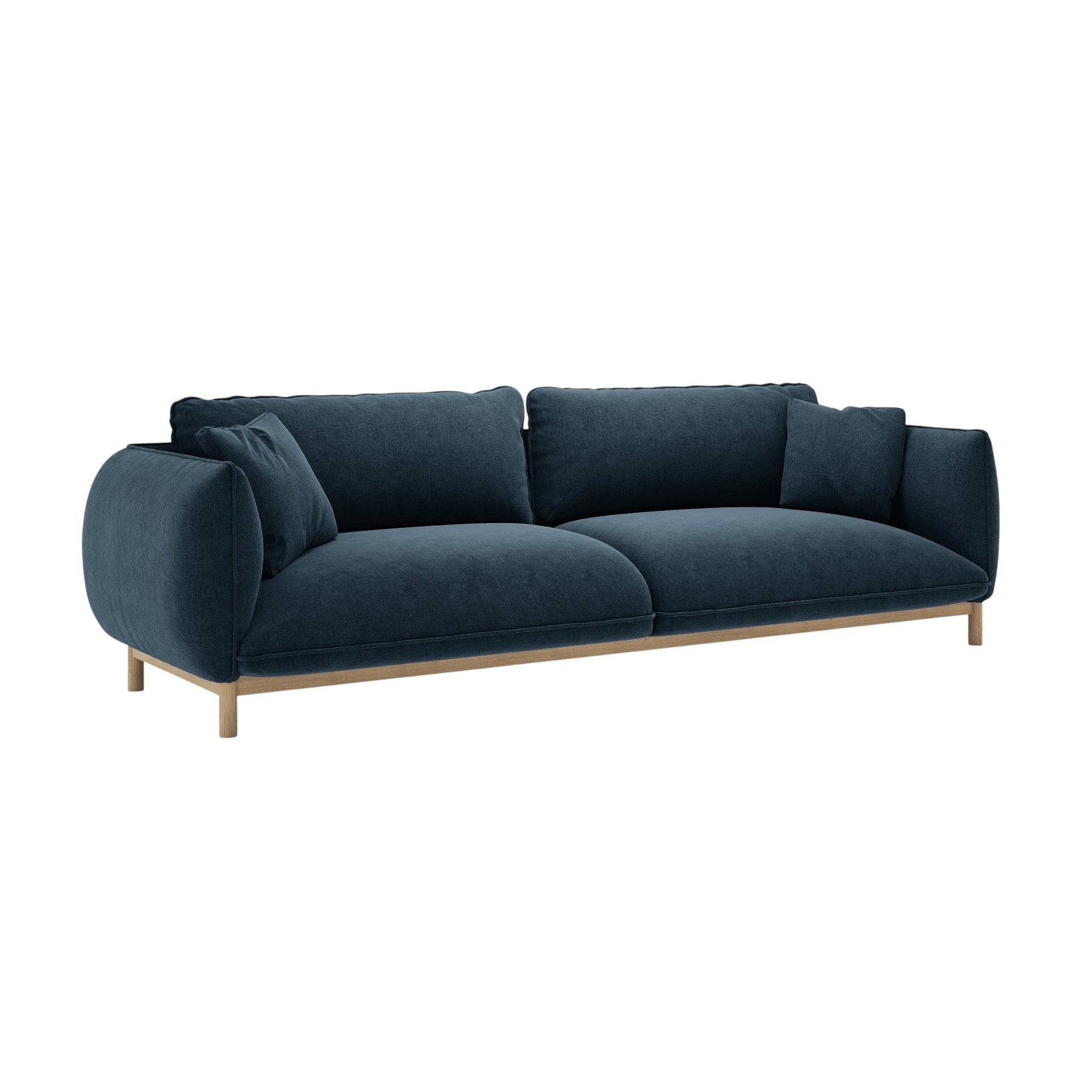 Sofa 4-sitzige ADA meerblau Chenille