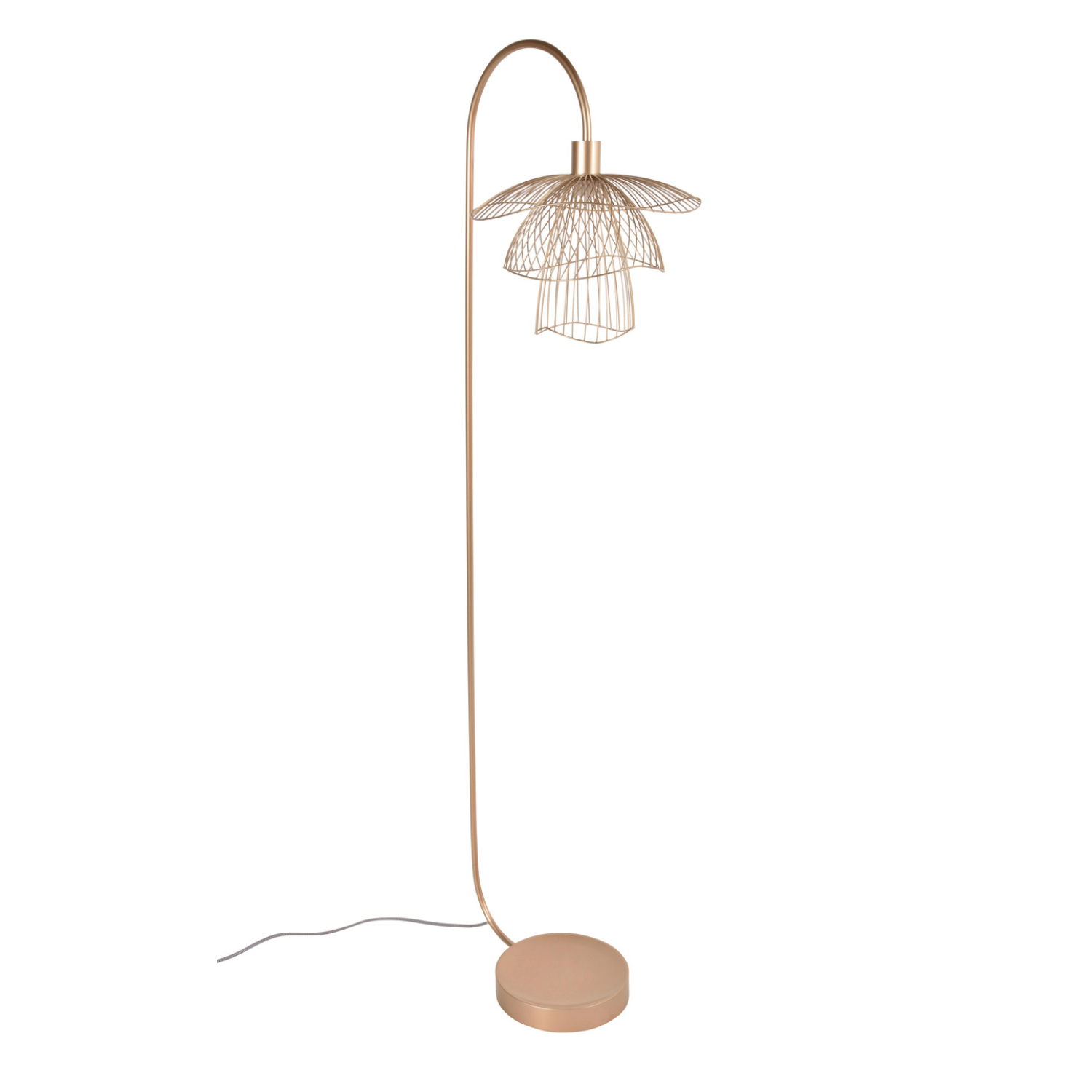 Vloerlamp PAPILLON champagnegoud