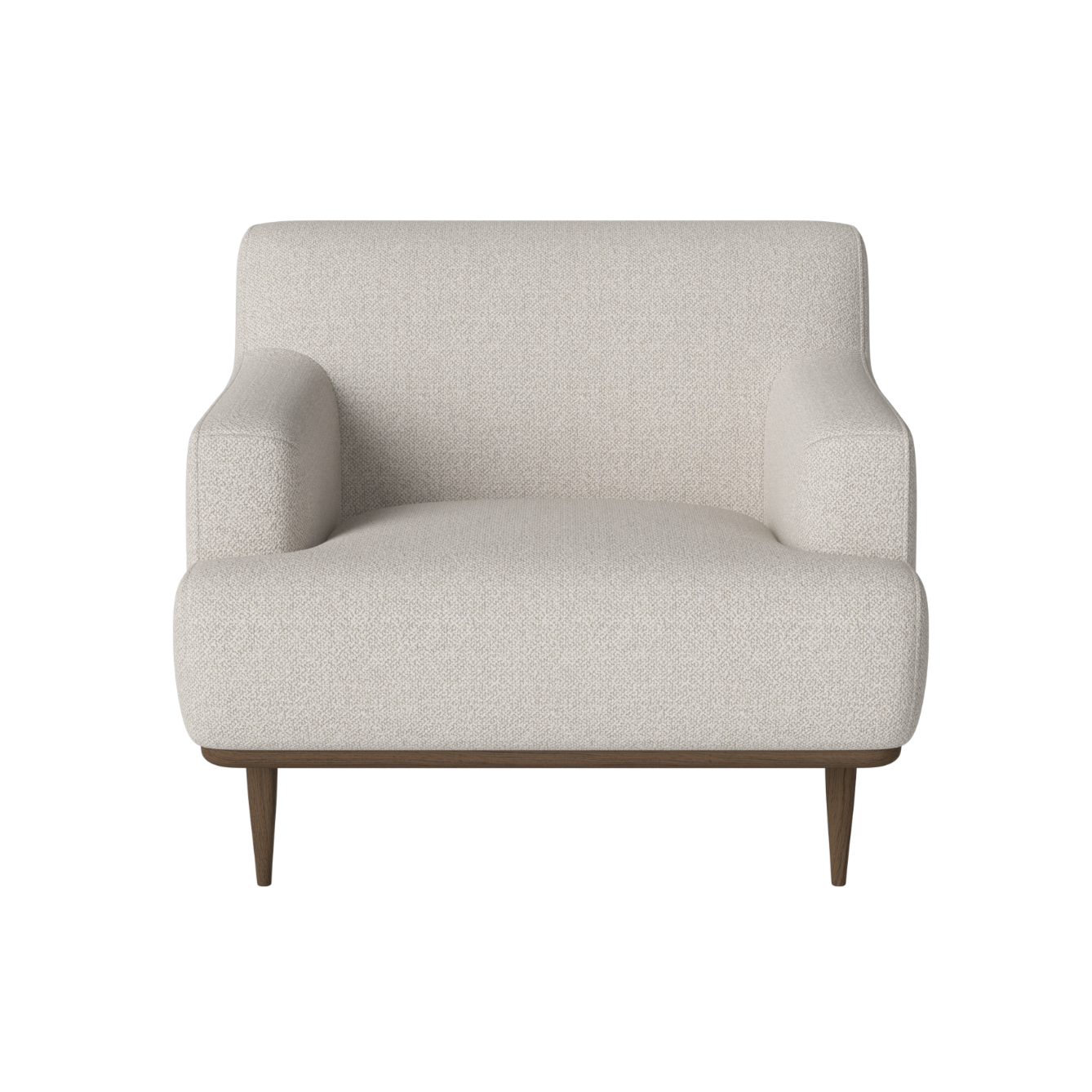 Dove Furcht Sessel aus Dark Eiche Holz