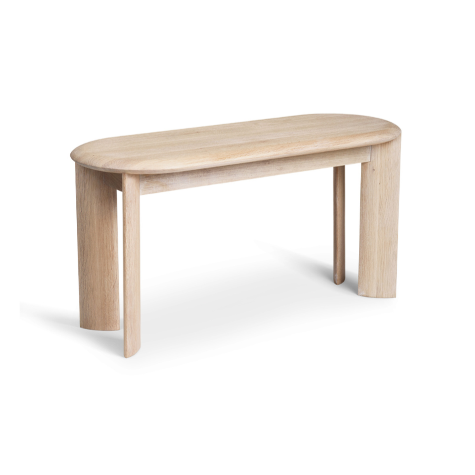 Bevel bank gebleekt eiken