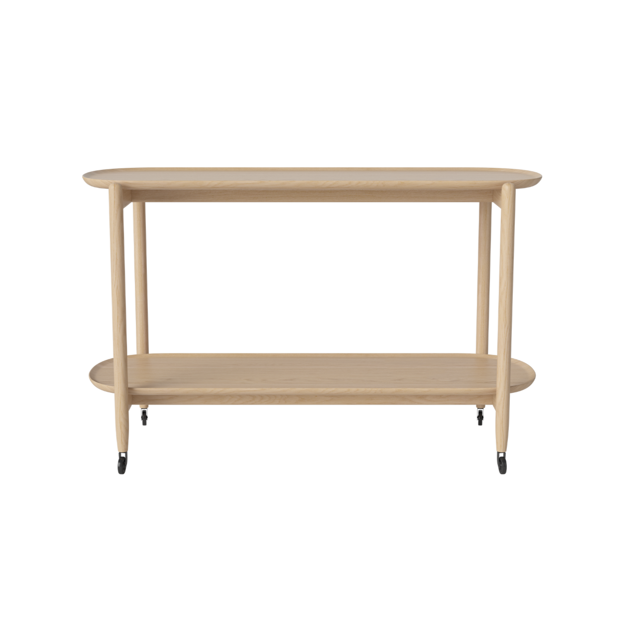 Coupé Bar Bar Trolley Belled Eiche Holz