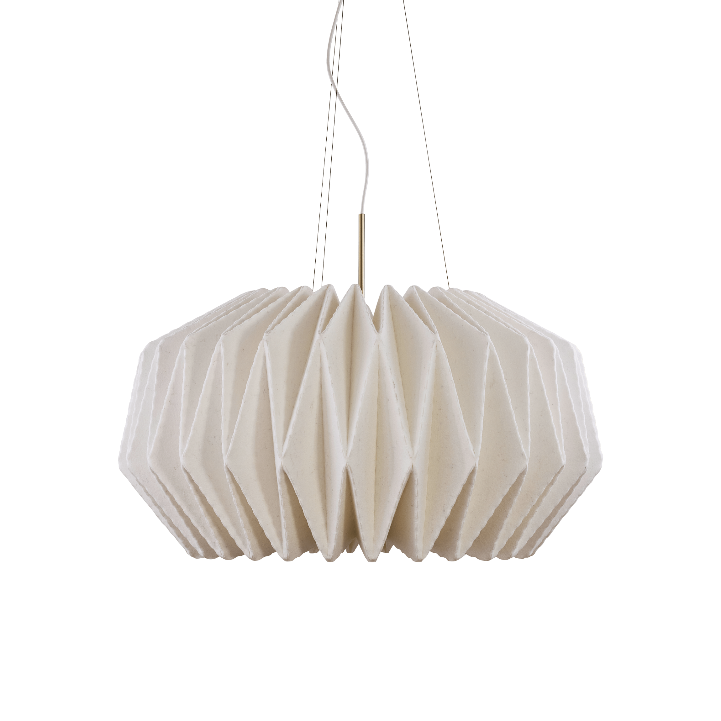 Hanging Lamp MODEL 164 SOFTLY PLEATED white
