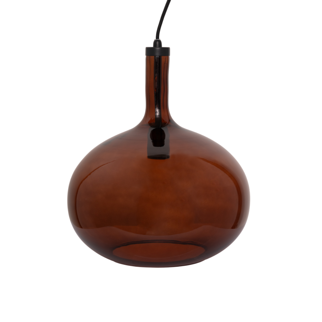 Queda hanging lamp brown glass