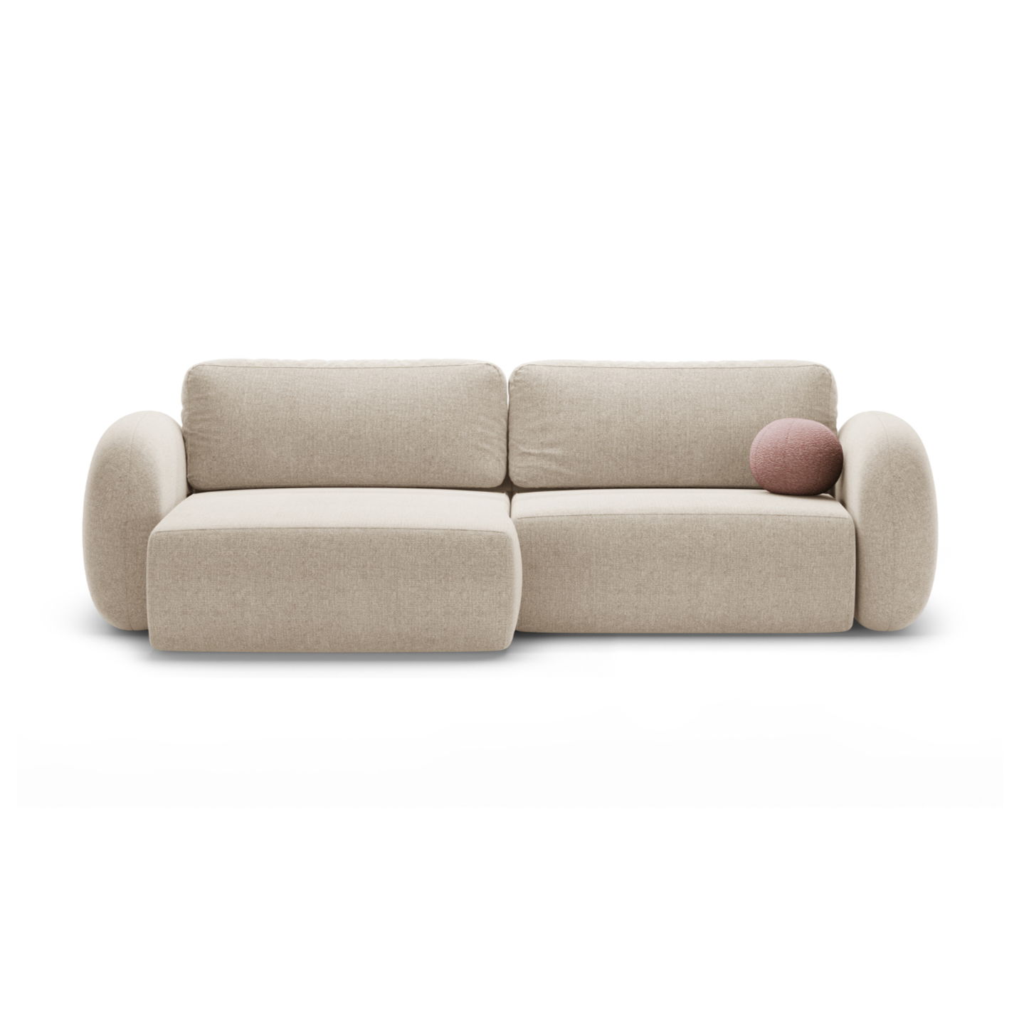 Universal corner sofa with sleeping function for 4 people TONALE sand