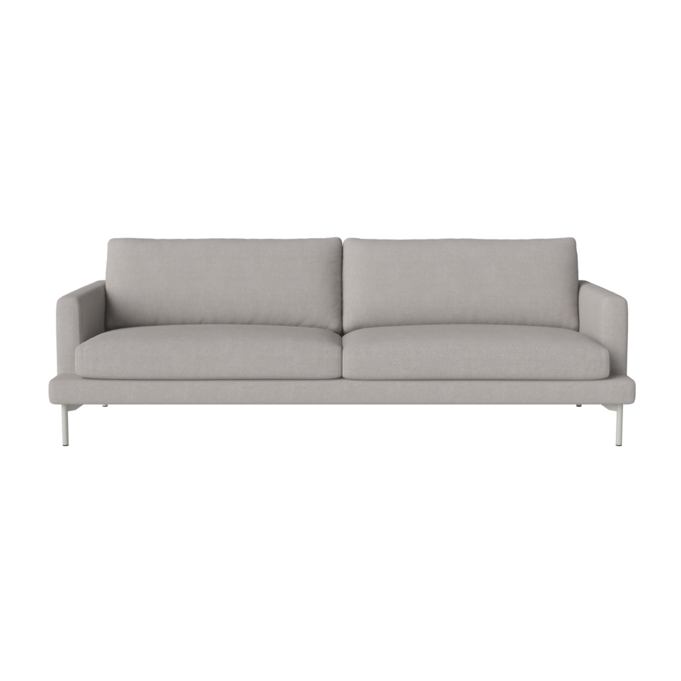 Sofa 3-zits VENEDA grijs stalen basis