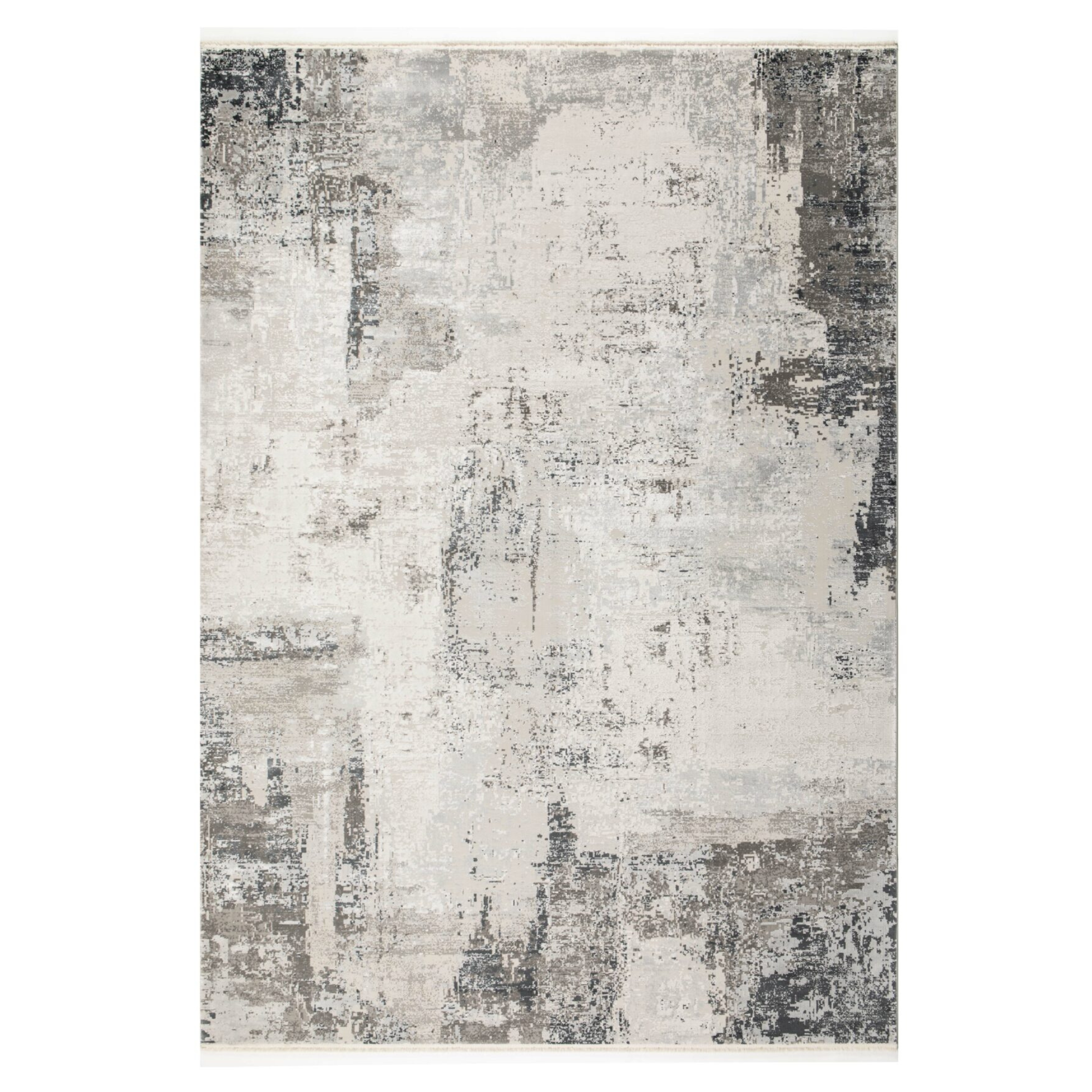 ROYAL dark gray rug with beige
