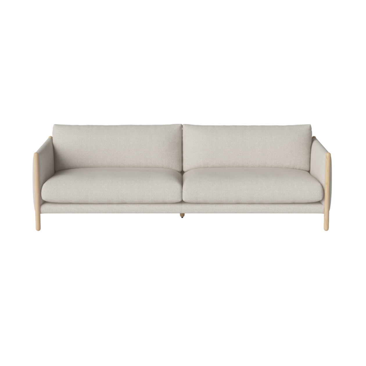 Sofa 3-zits HAYDEN gebleekte basis