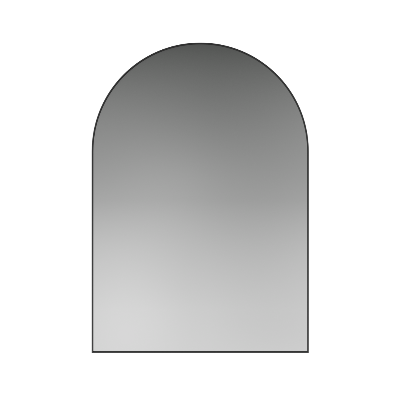 Ripple -Spiegel mit einem schwarzen Rahmen