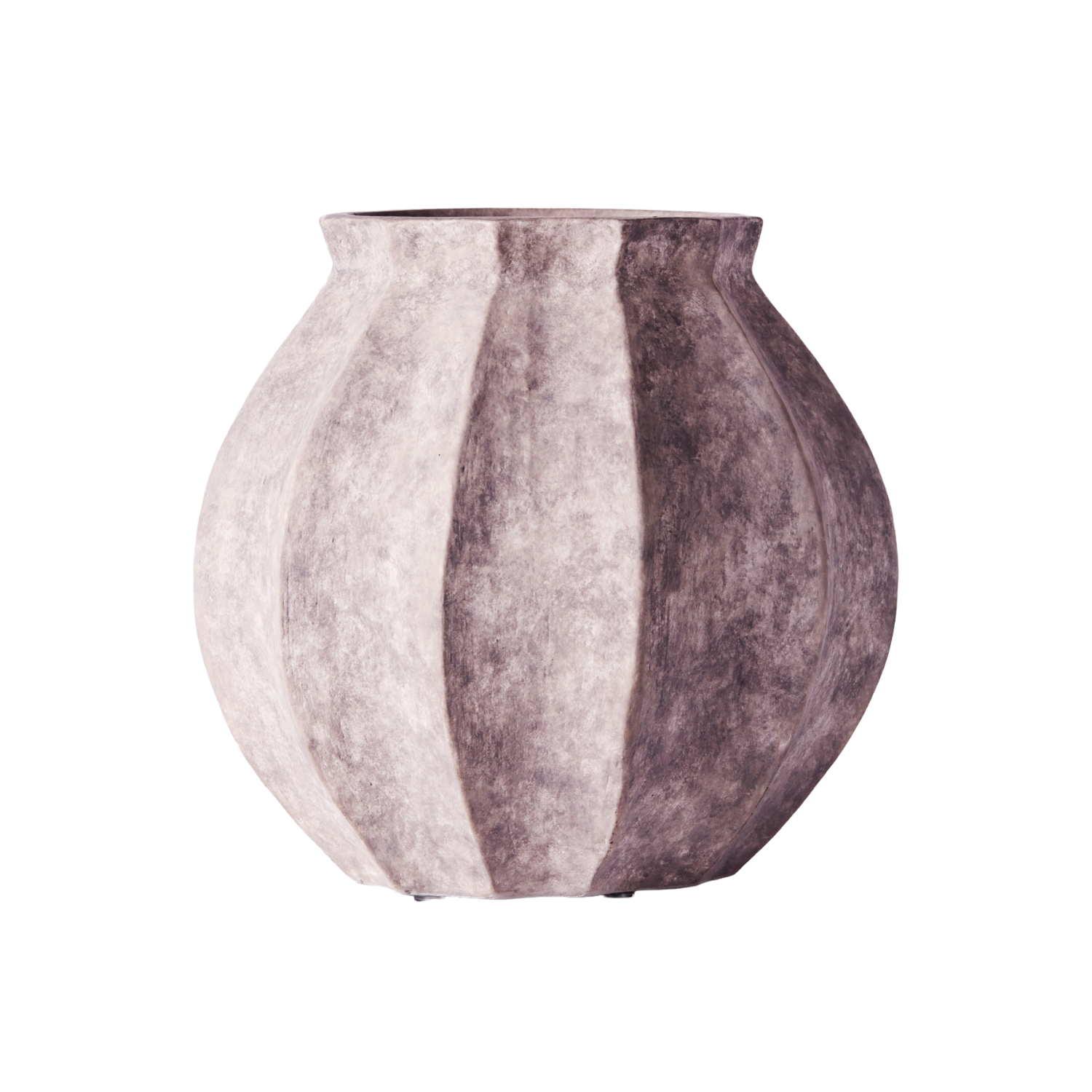 WEDGES vase gray ceramic