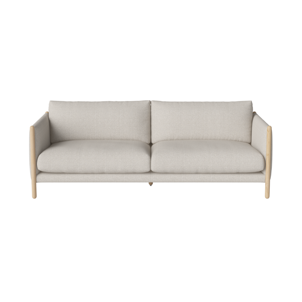Sofa 2,5-zits HAYDEN met gebleekte basis