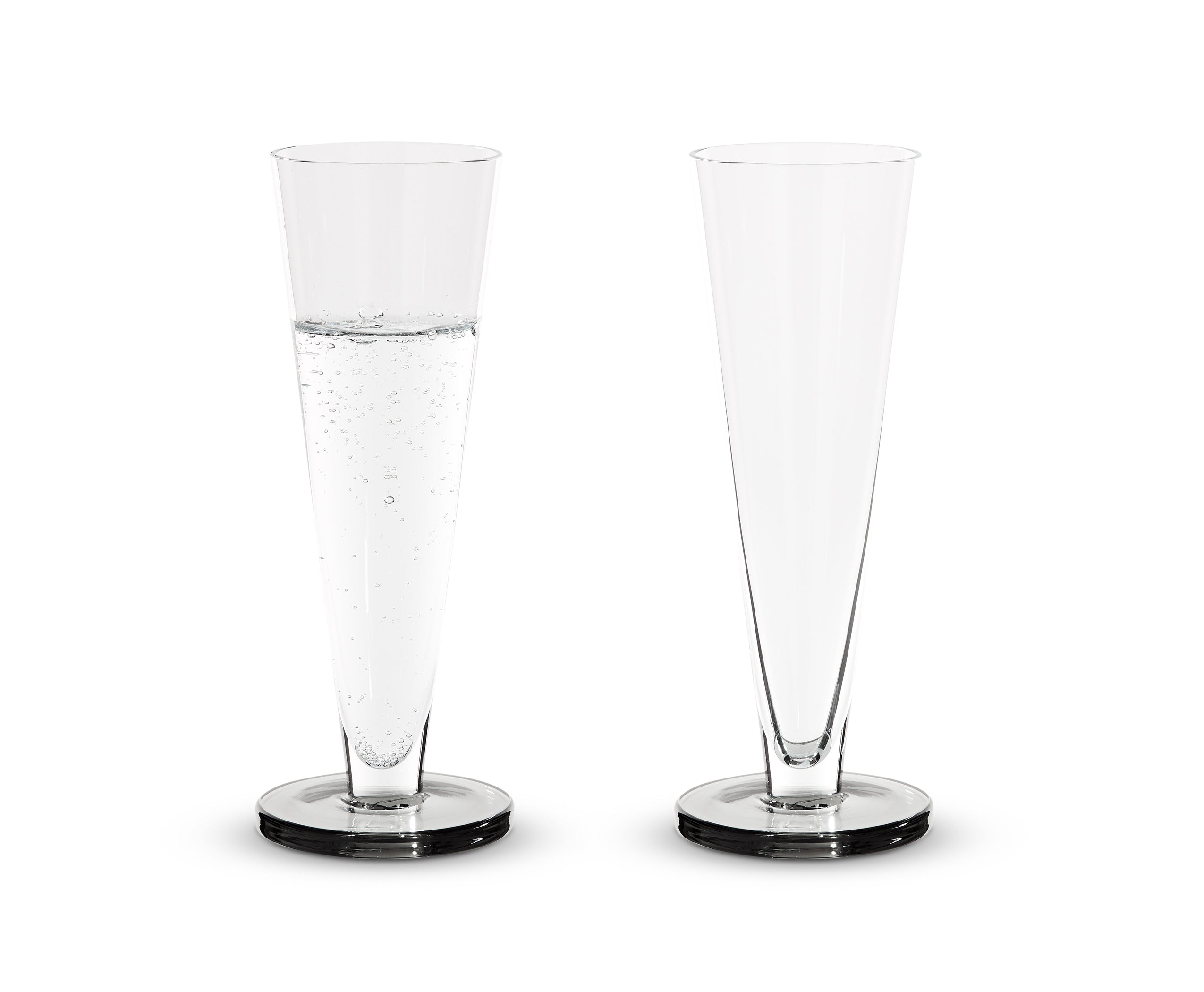 Set champagneglazen PUCK FLUTE van glas