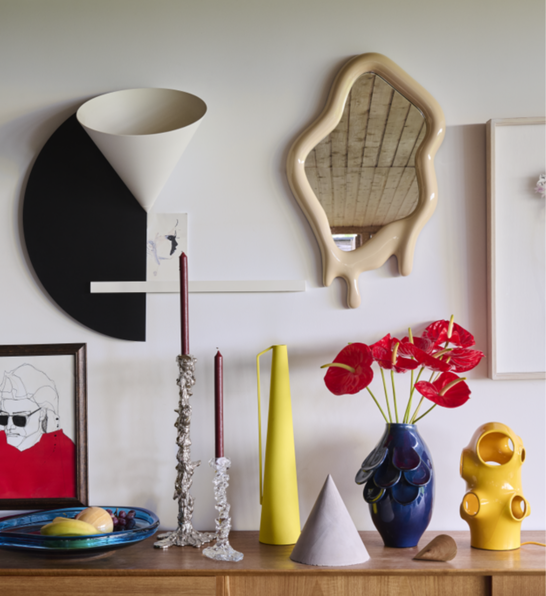 QUILLIE vase in dark blue