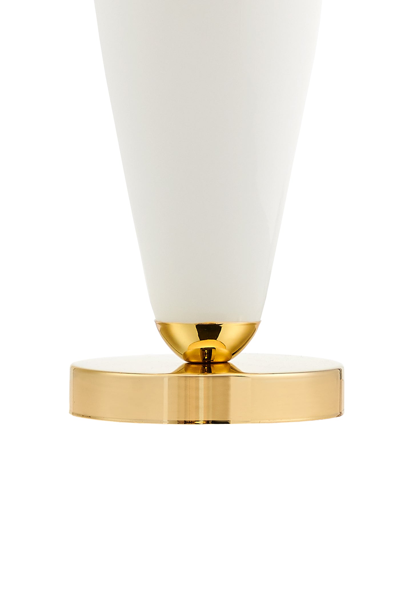 REA table lamp white with a frosted base and gold finish
