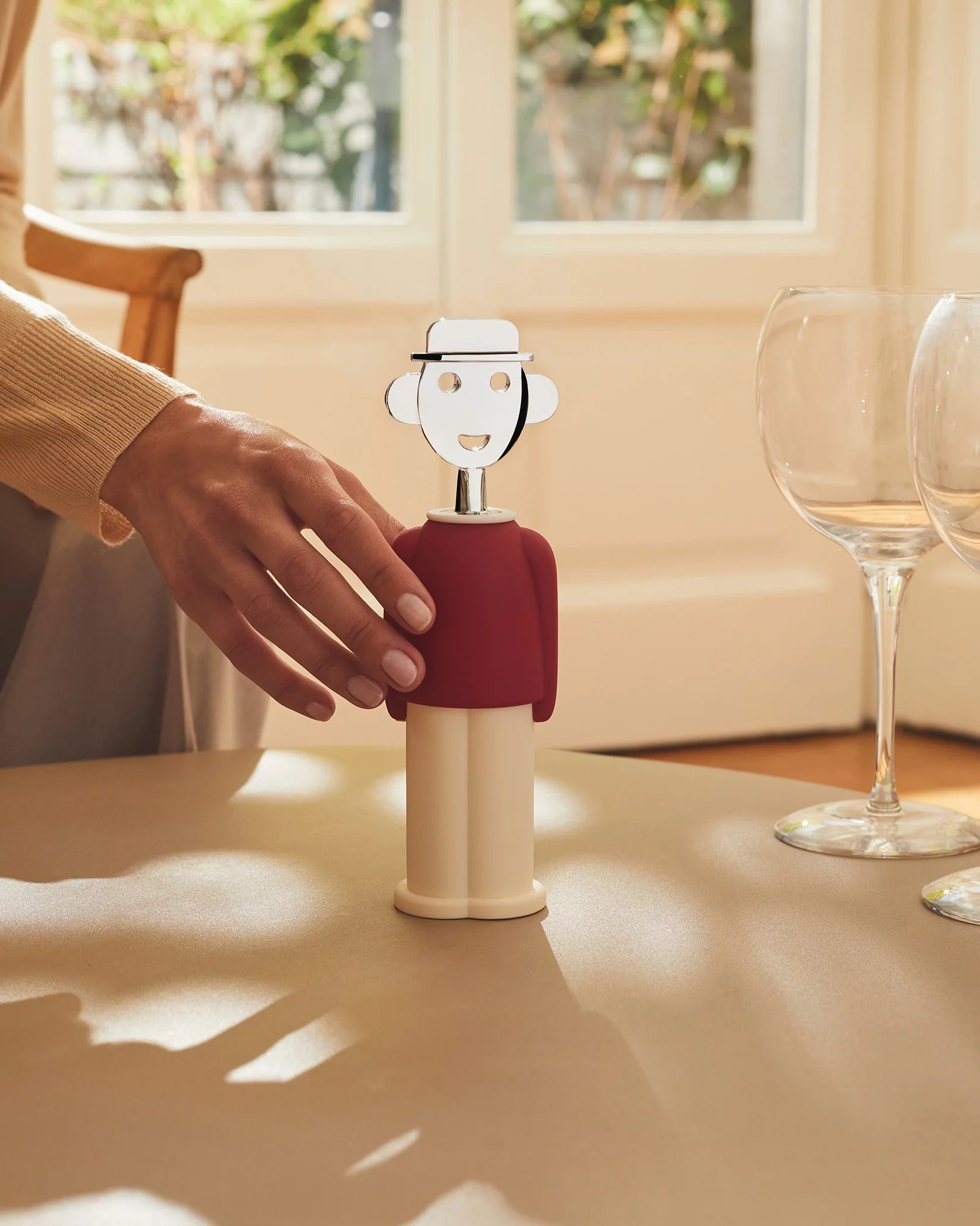 Kurkentrekker ALESSANDRO M. rood-wit