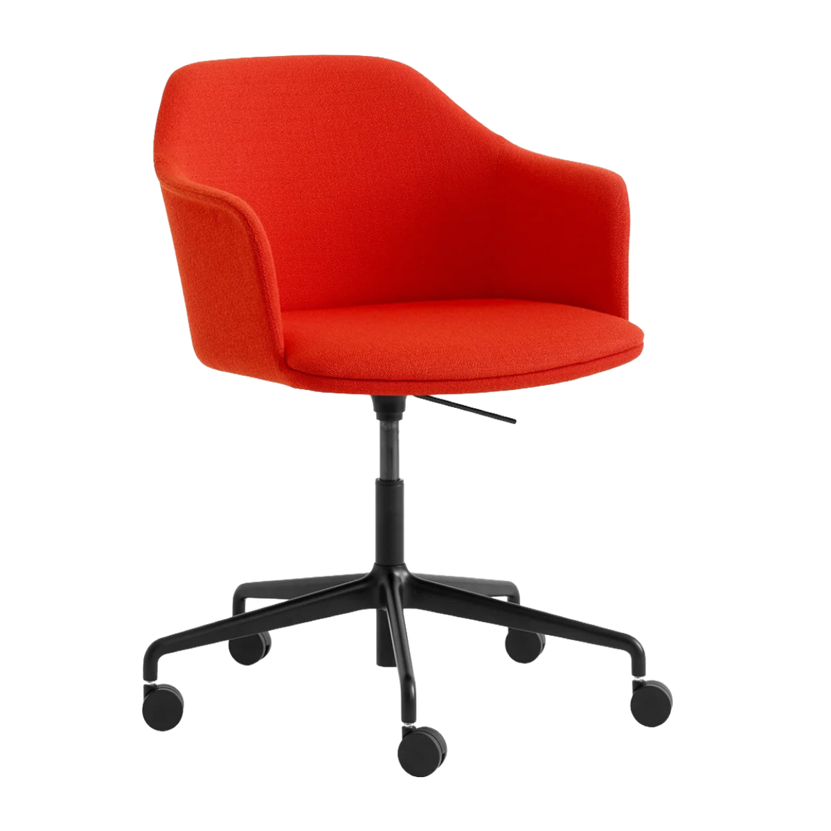 Bureau stoel RELY HW56 gestoffeerd met een zwarte basis
