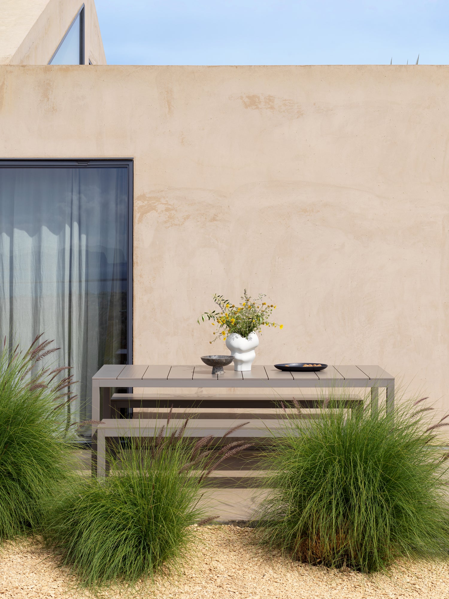 Buitenbank RIO taupe
