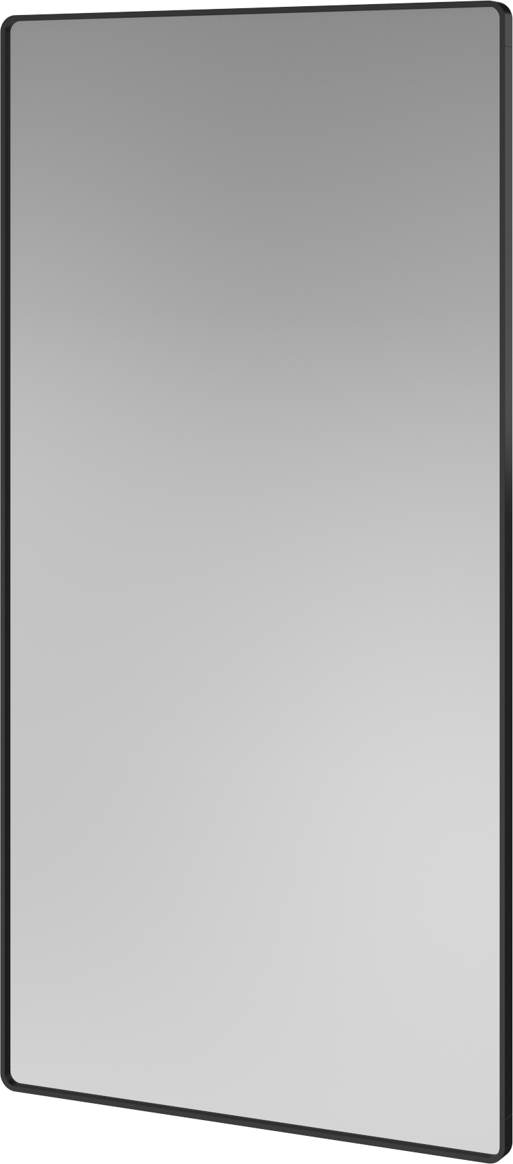 Rechthoekige Lustro RIPPLE met zwarte lijst