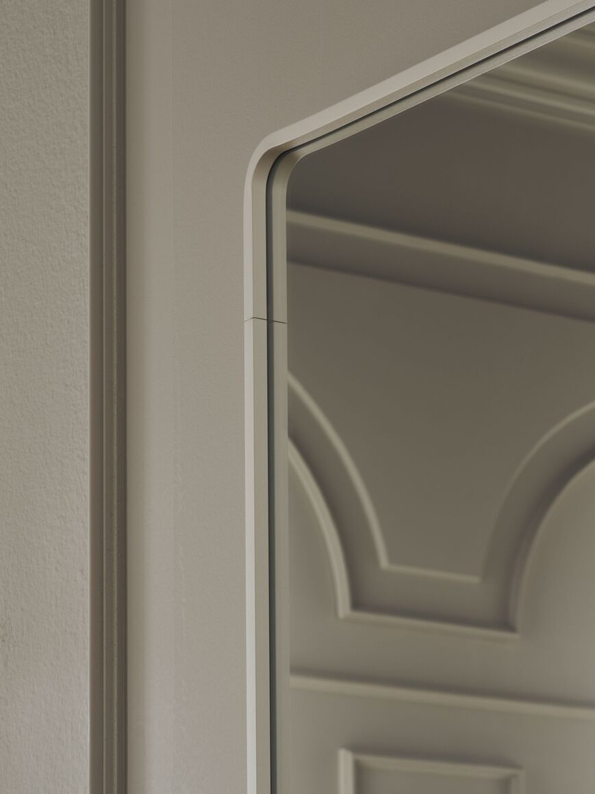 Rechthoekige Lustro RIPPLE met zwarte lijst