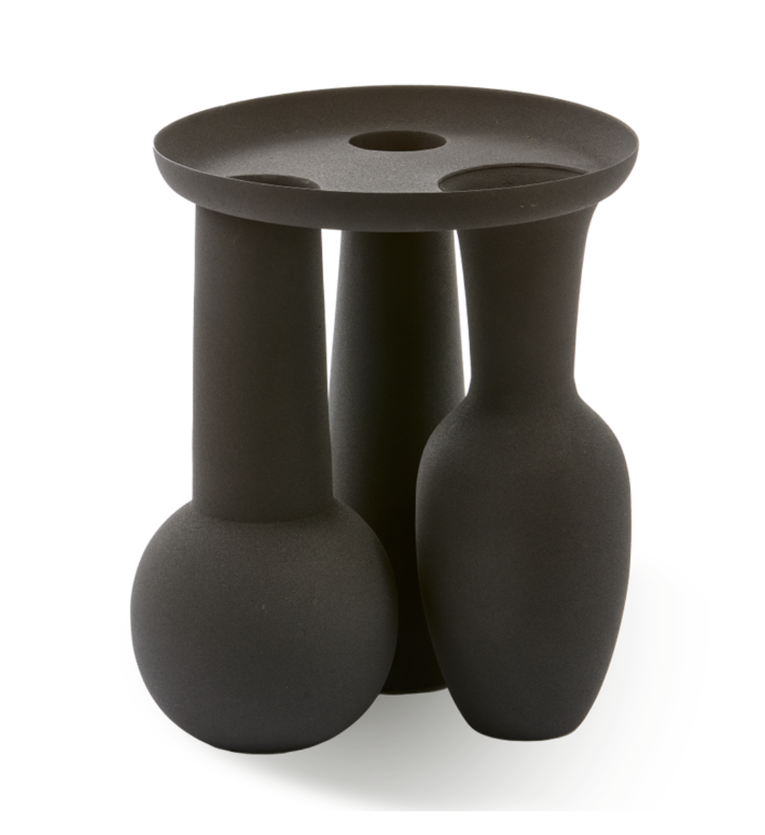 Vase ROMAN VASE & PLATTE schwarz