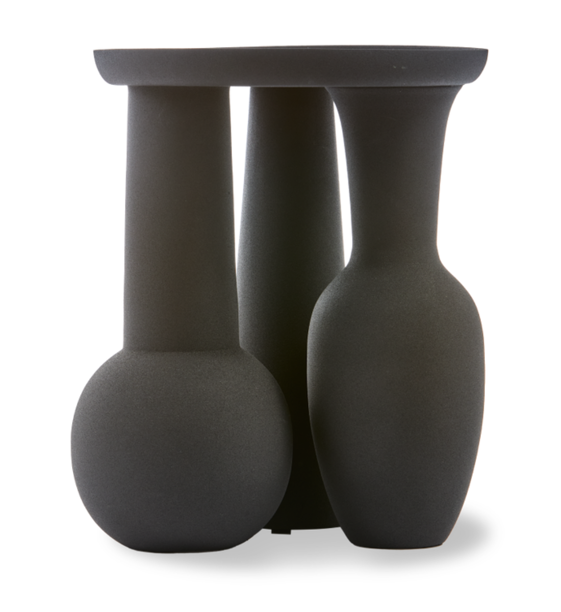 Vase ROMAN VASE & PLATTE schwarz