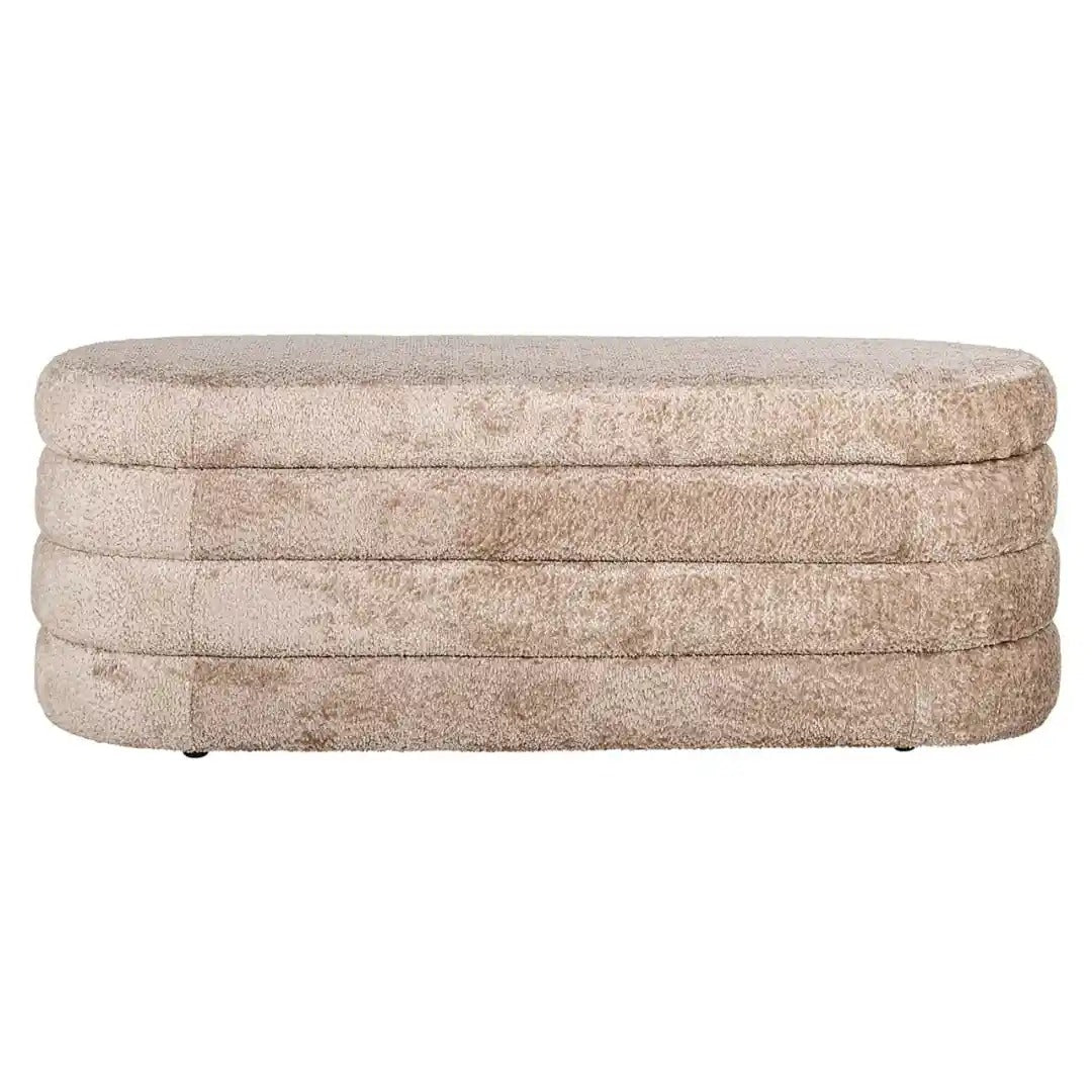Puf met opbergruimte CAMILLE beige