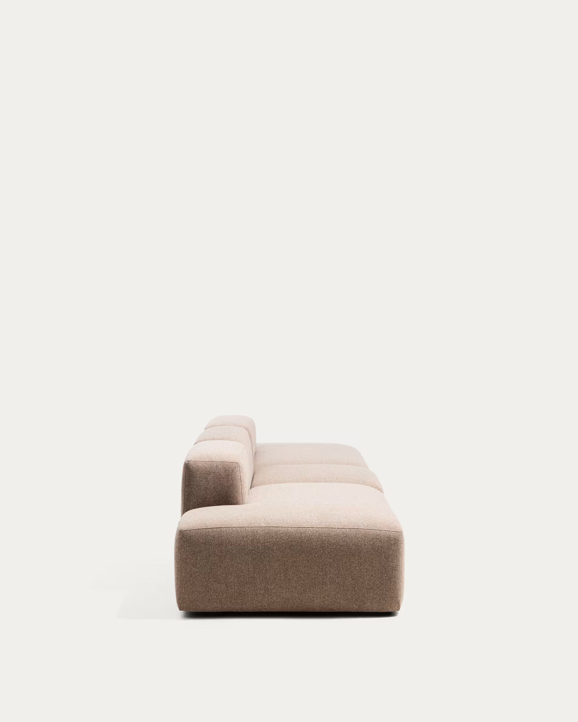 Sofa 4-osobowa BLOK jasnobrązowy szenil