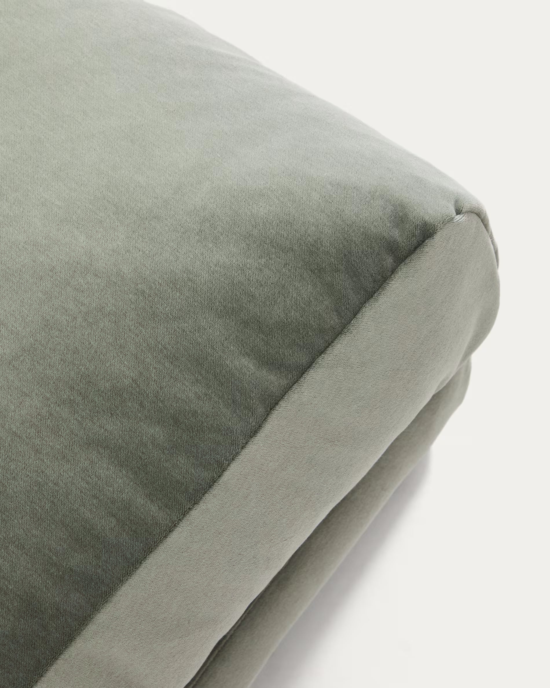 Fußhocker VELIRO grün mit schwarzem Gestell