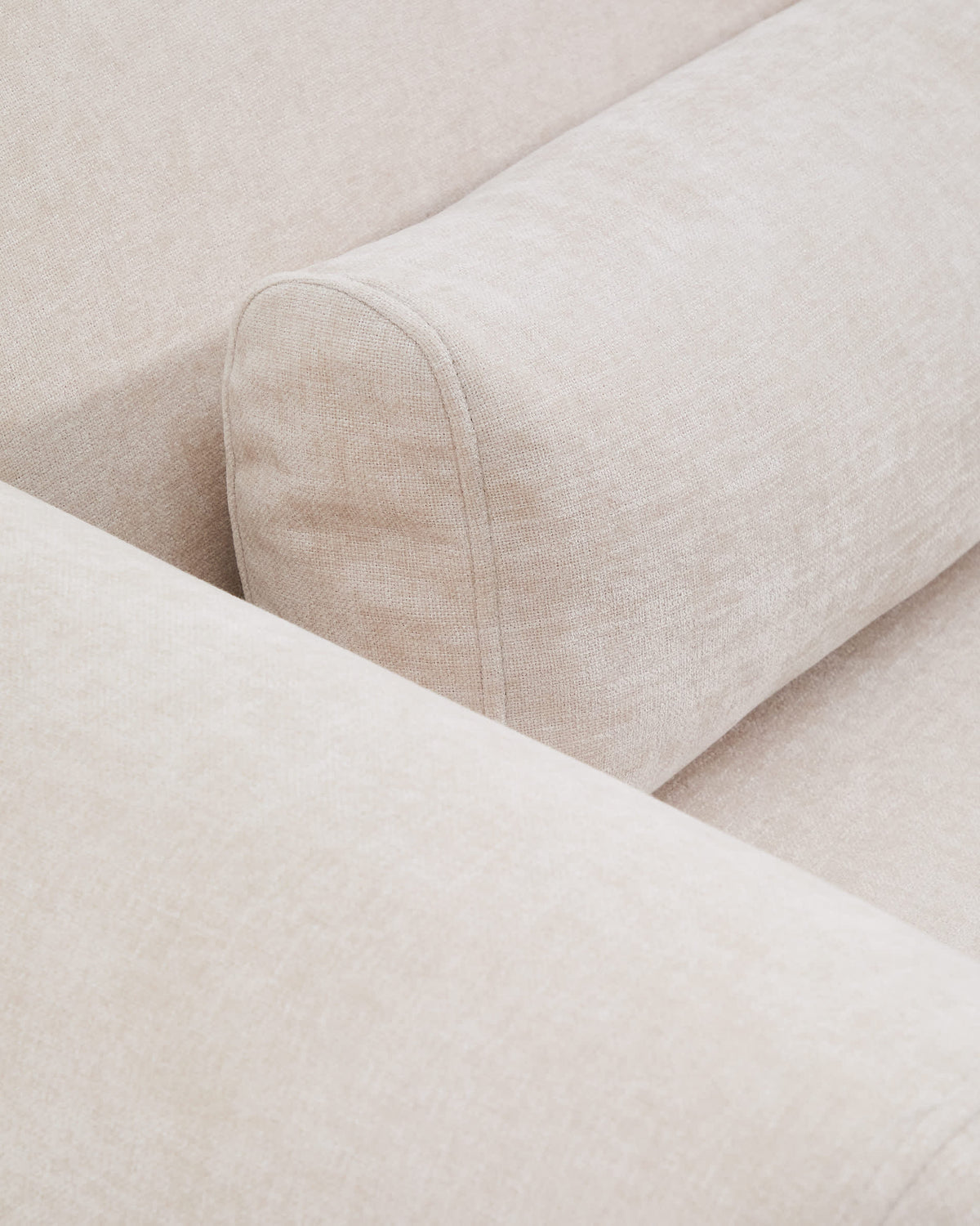 Sofa 3-osobowa z przesuwanymi siedziskami LARES beżowy szenil – ujęcie 8