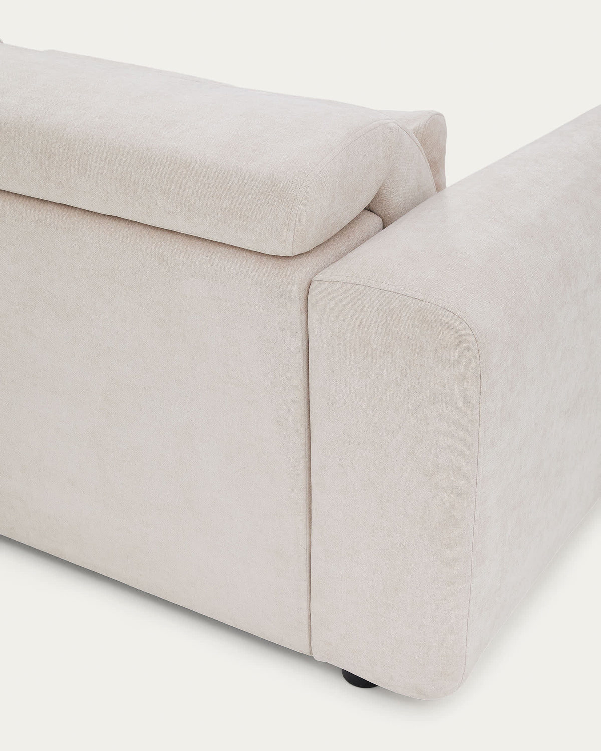 Sofa 4-osobowa z przesuwanymi siedziskami LARES beżowy szenil – ujęcie 8
