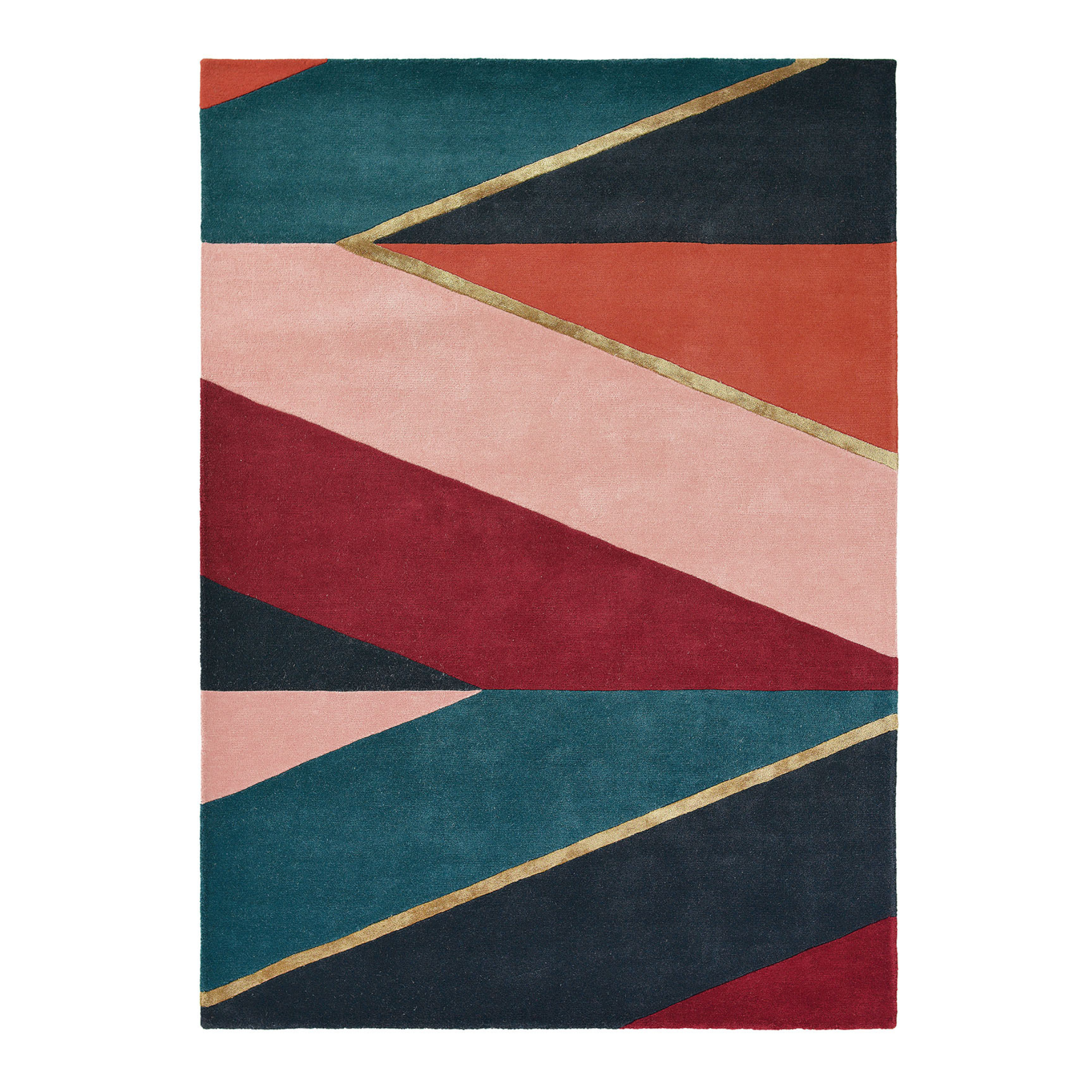 Sahara rug green-borde