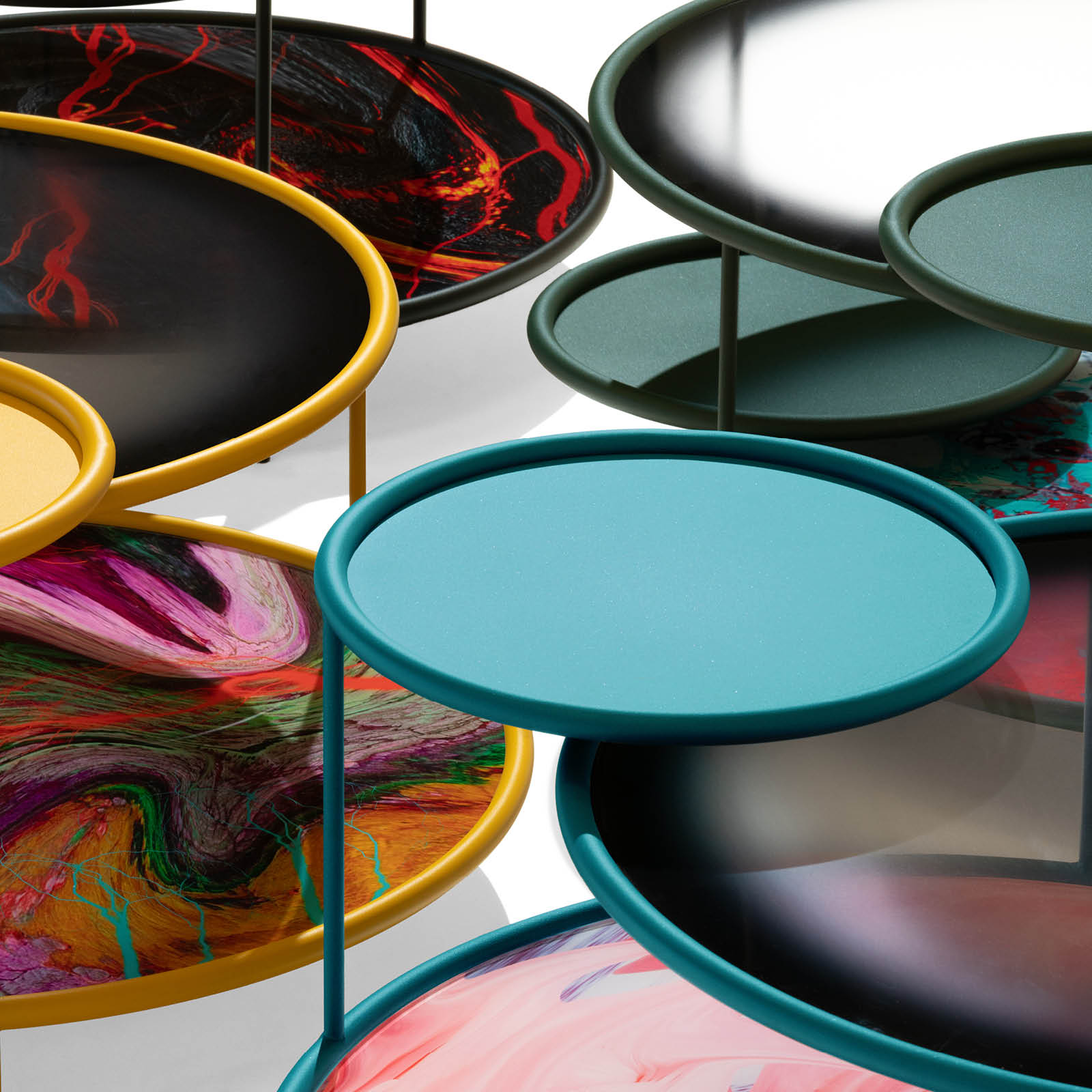 SANGAKU koffietafel gekleurd glas