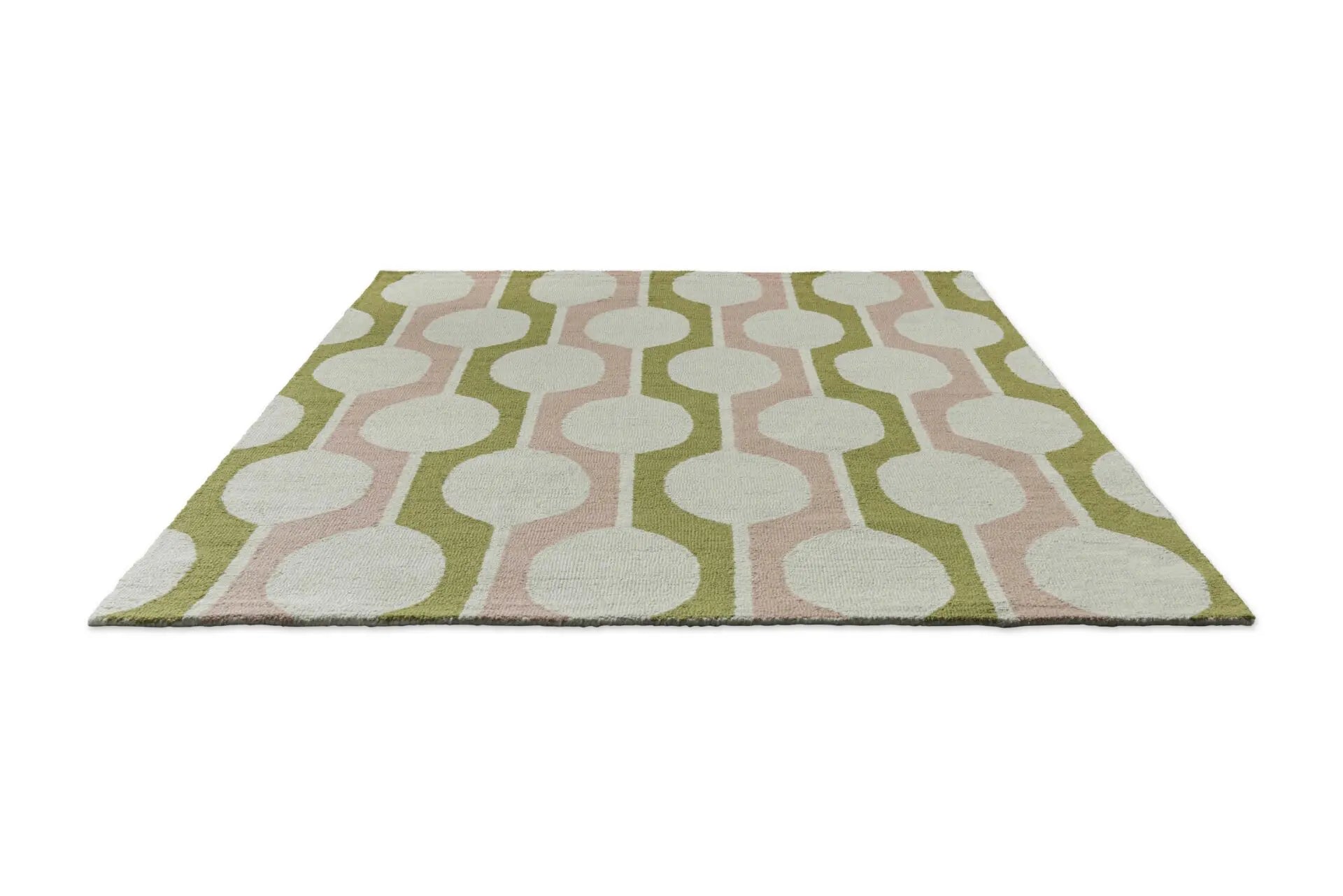 Vloerkleed BILLOW LICHEN beige met roze en groen