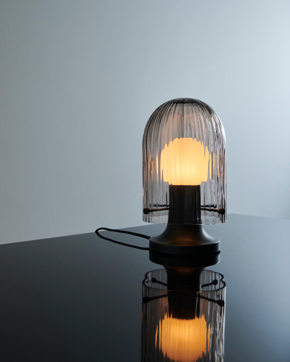 SEINE table lamp smoked glass