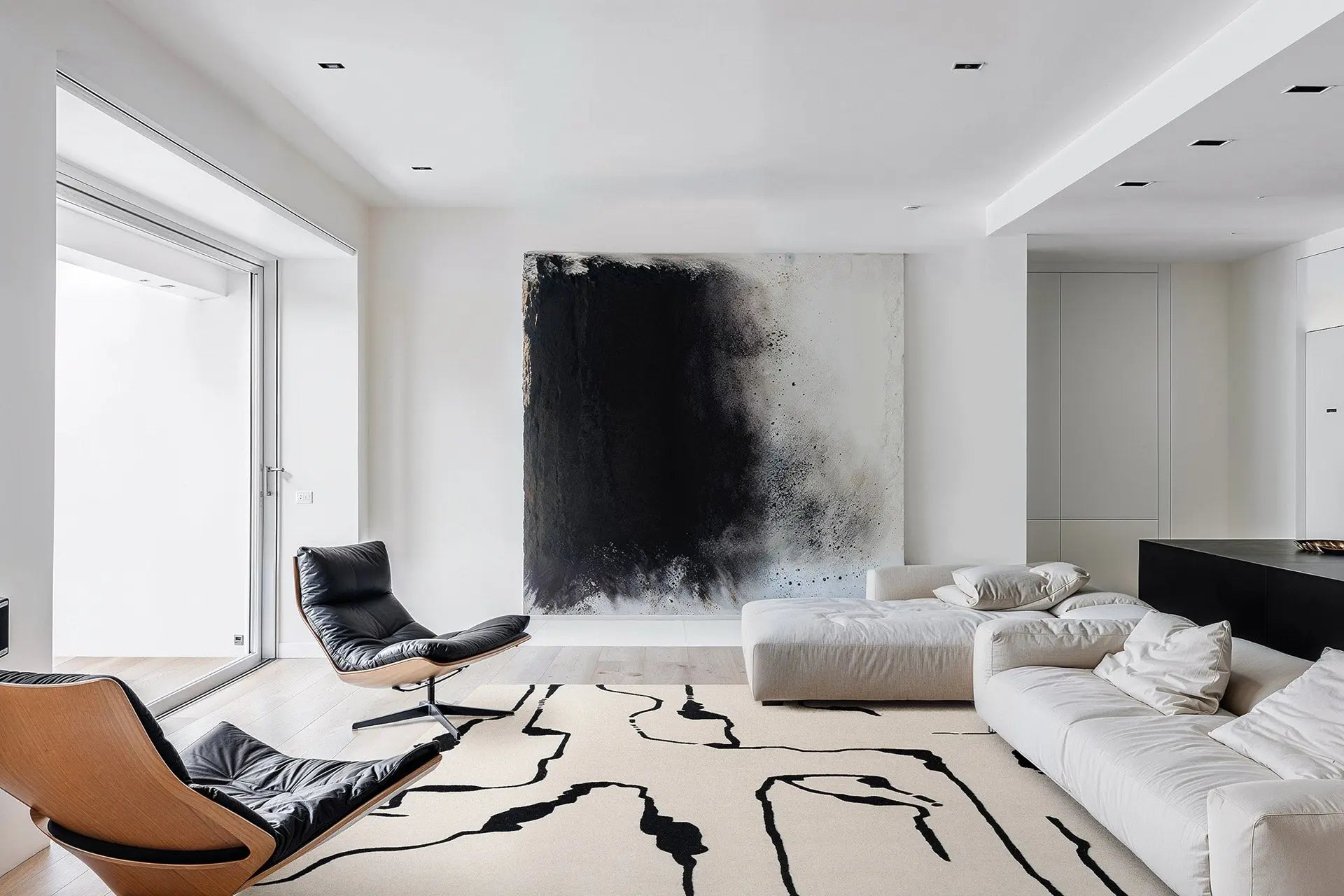 Dywan SHAPES CANYON ciemnozielony do salonu – Carpets & More