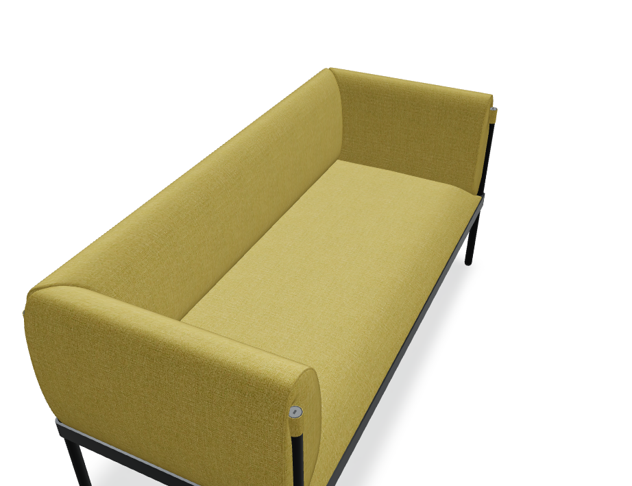 Sofa 2-zits laag STILT gestoffeerd