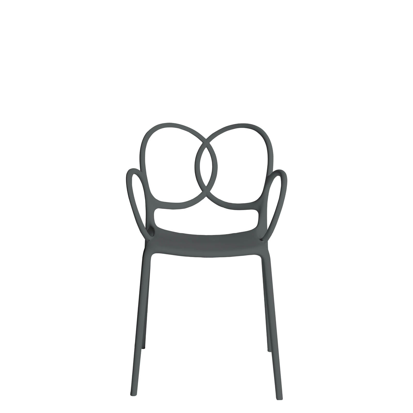 Chair with SISSI Dark gray armrests