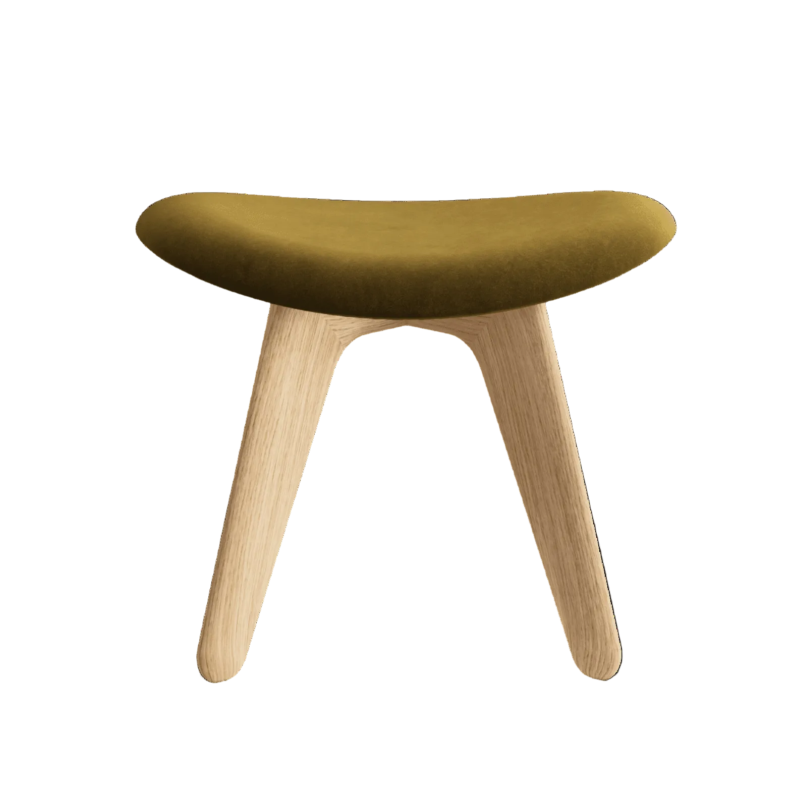 Podnóżek SLAB khaki met eiken basis