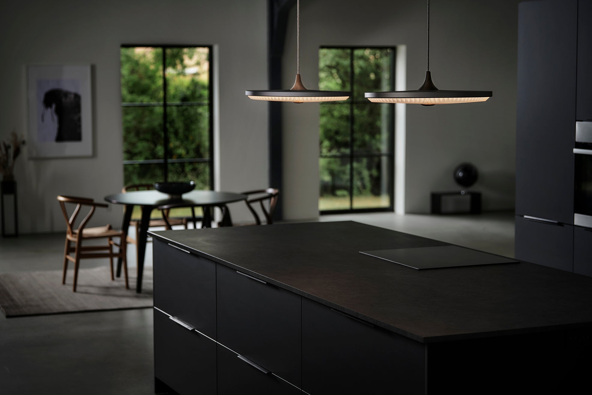 Hanging Lamp MODEL 198 SOLEIL Smoked Oak